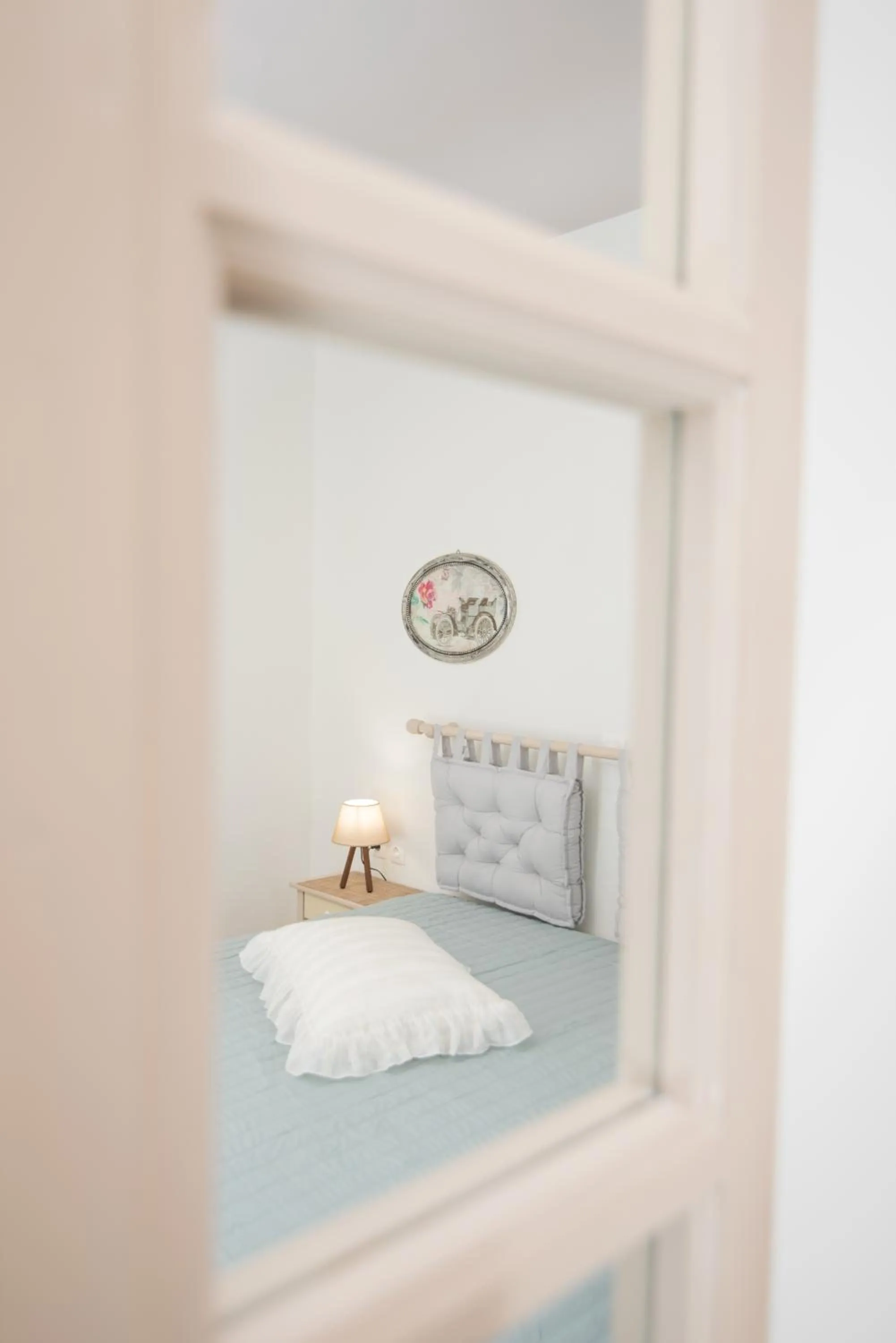 Bed in Tsaner Apartment and Rooms