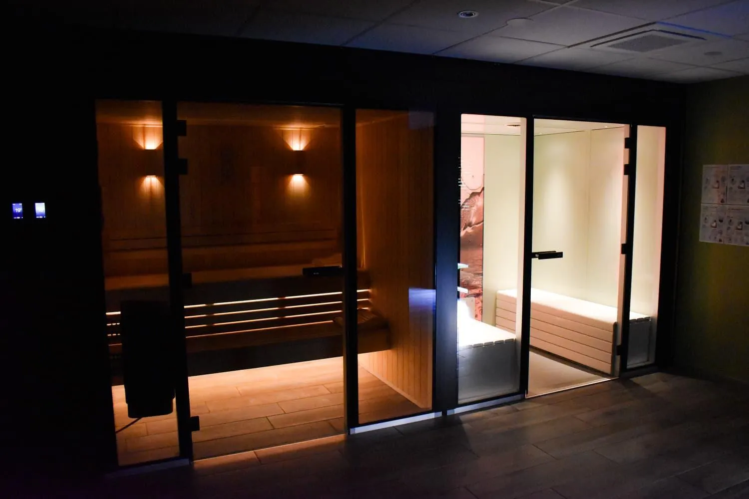 Sauna in Hôtel Restaurant AKENA Molinges - La Brocatelle