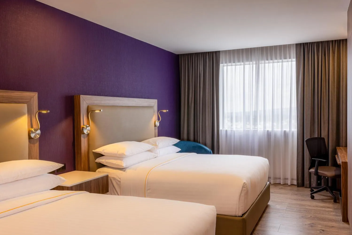 Bed in Sheraton Guadalajara Expo