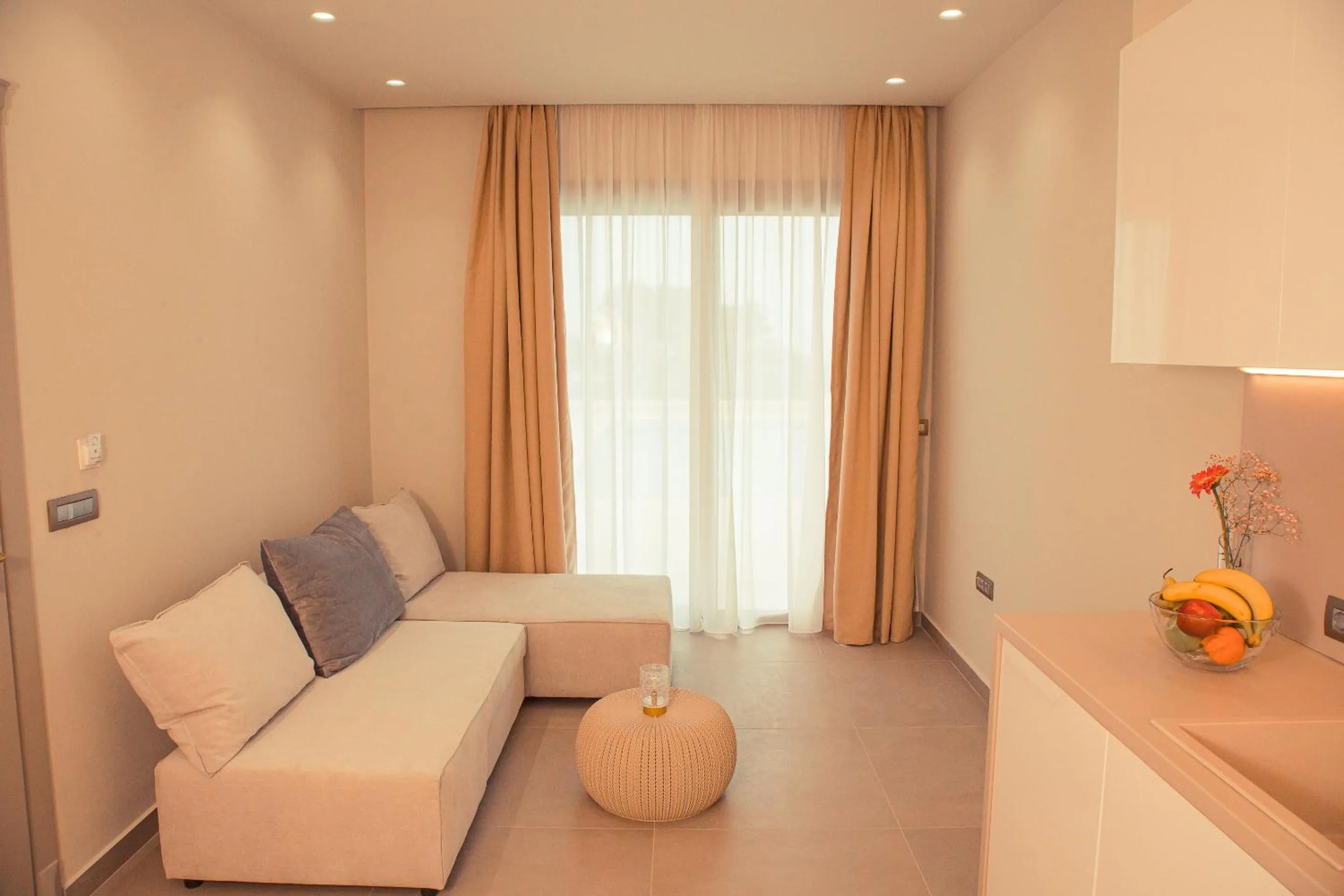 Seating area in IO Luxury Pool & Hot Tub Suites