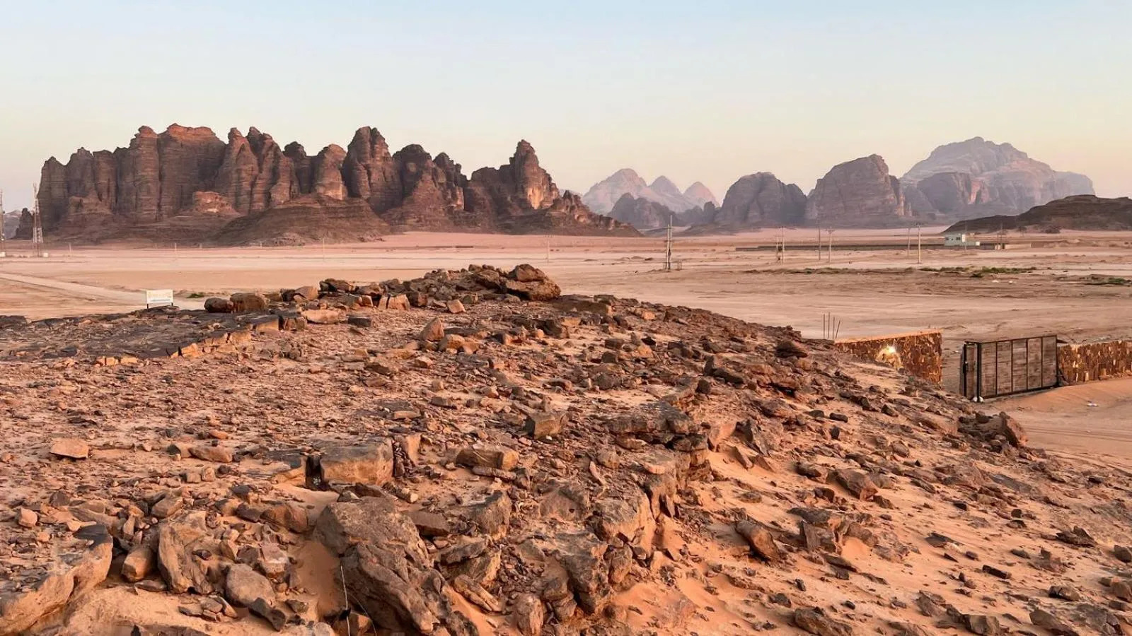 Natural landscape in Jabal Rum Camp