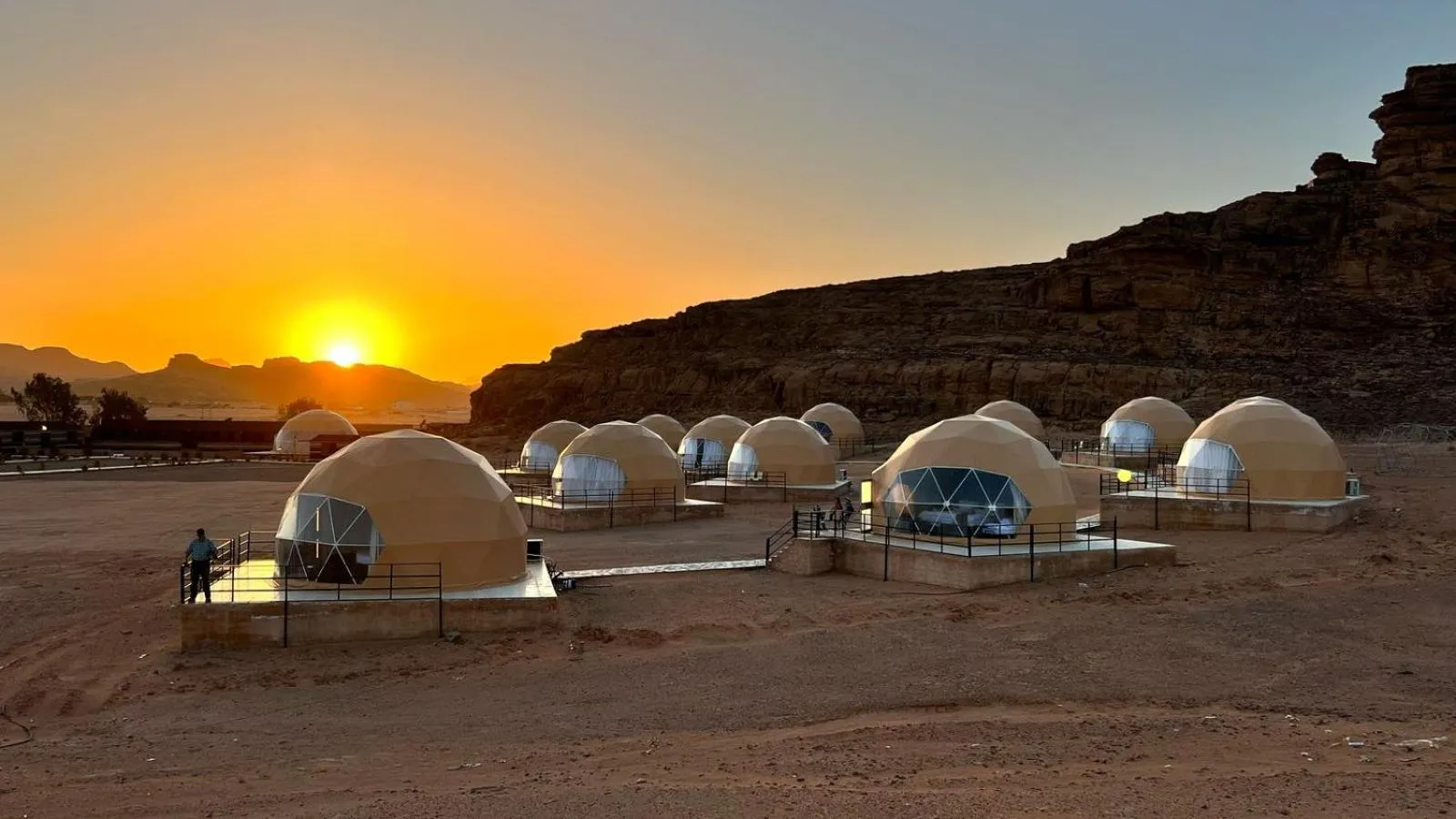 Natural landscape in Jabal Rum Camp
