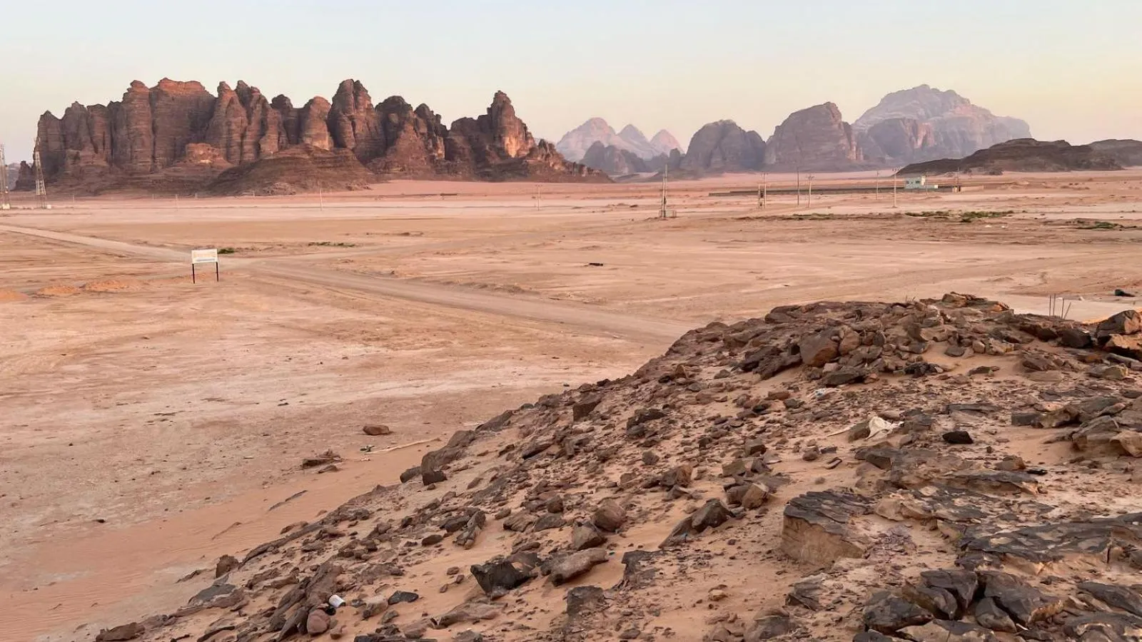 Natural landscape in Jabal Rum Camp