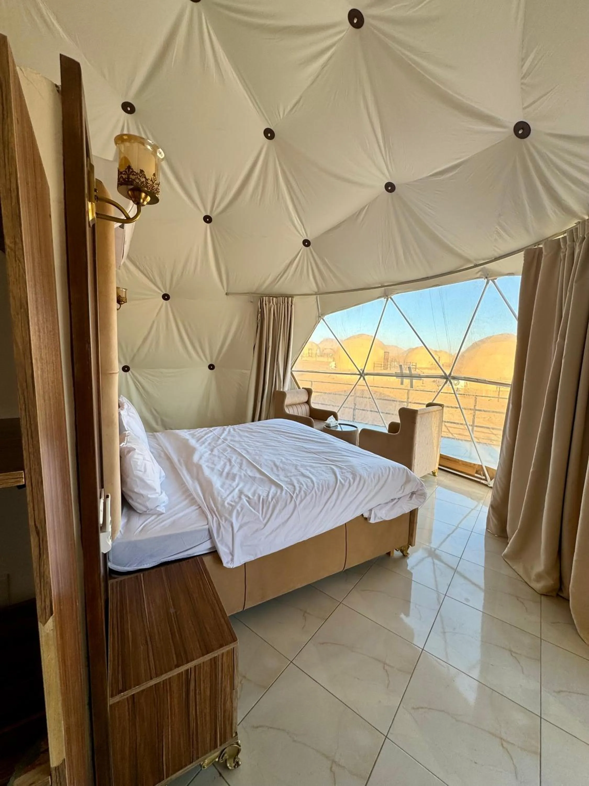 Bed in Jabal Rum Camp