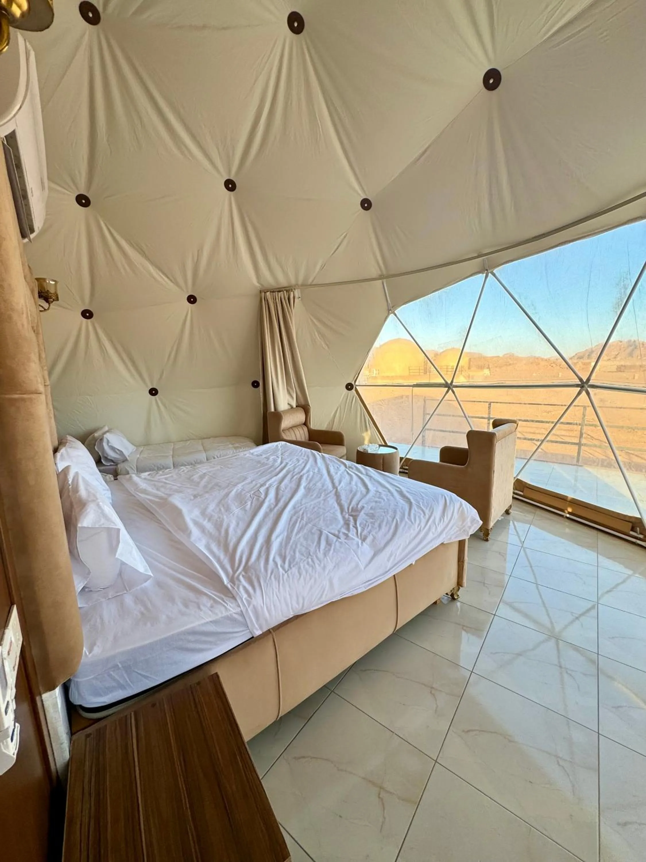 Bed in Jabal Rum Camp