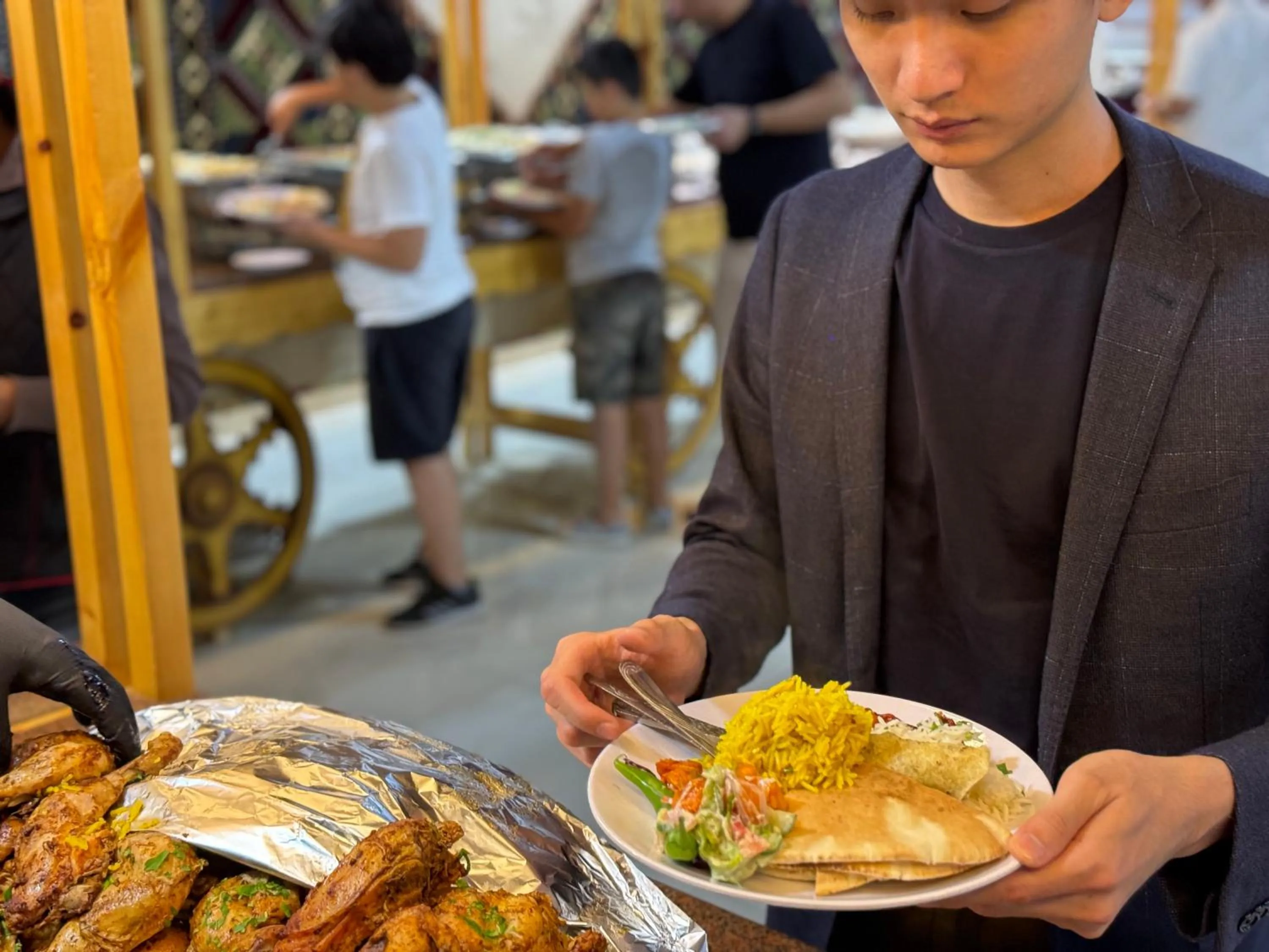 People in Jabal Rum Camp