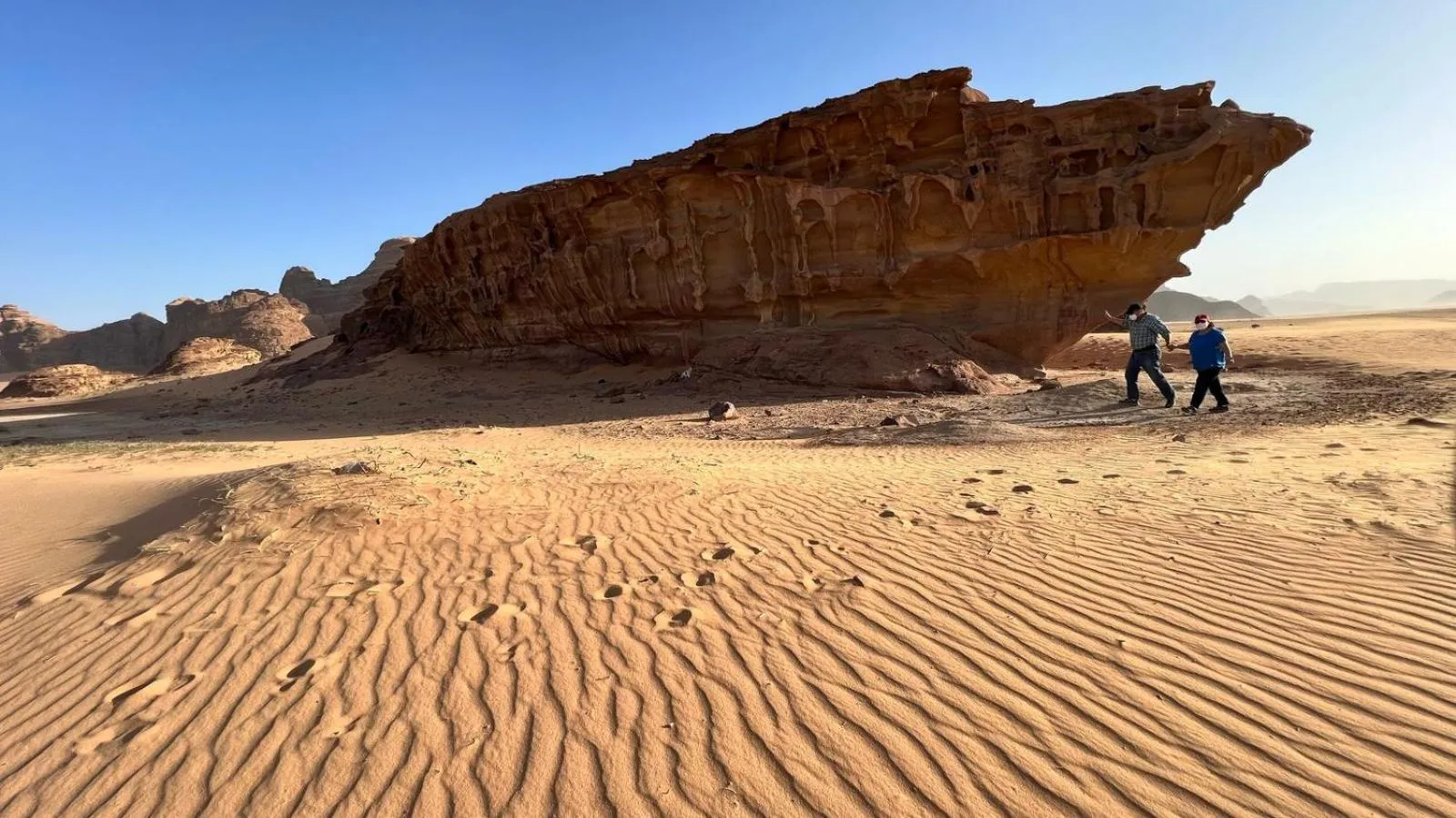 Nearby landmark in Jabal Rum Camp