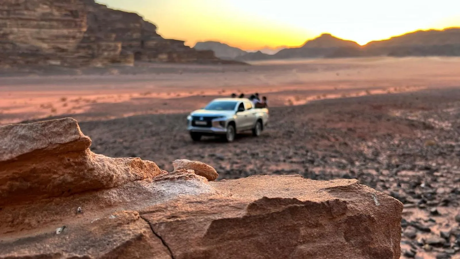 Natural landscape in Jabal Rum Camp