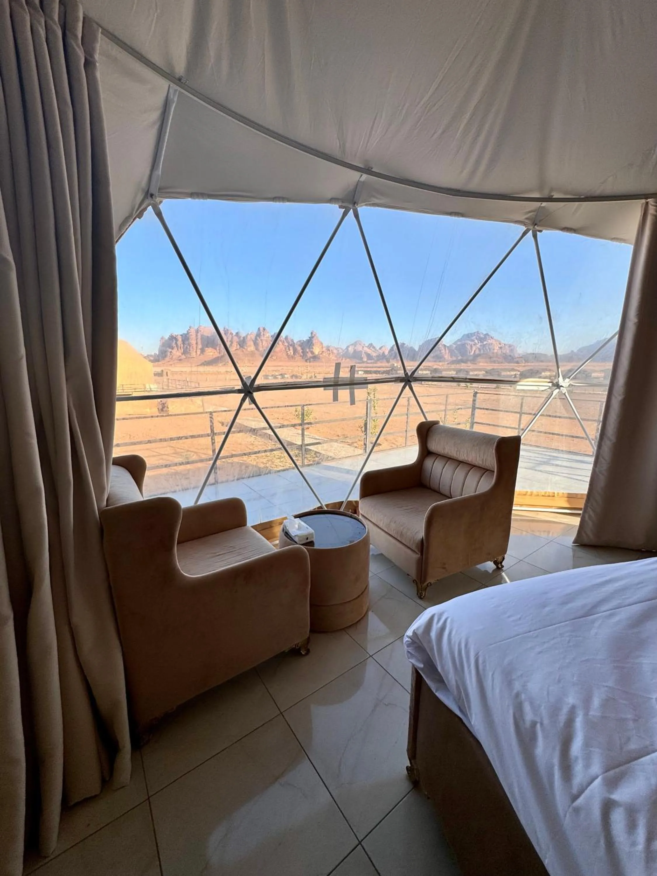 Bed in Jabal Rum Camp