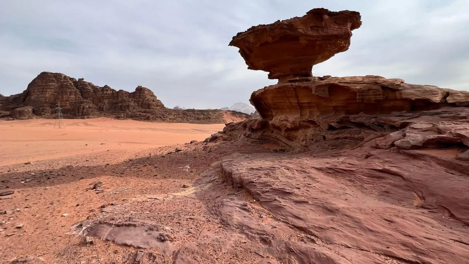 Nearby landmark in Jabal Rum Camp