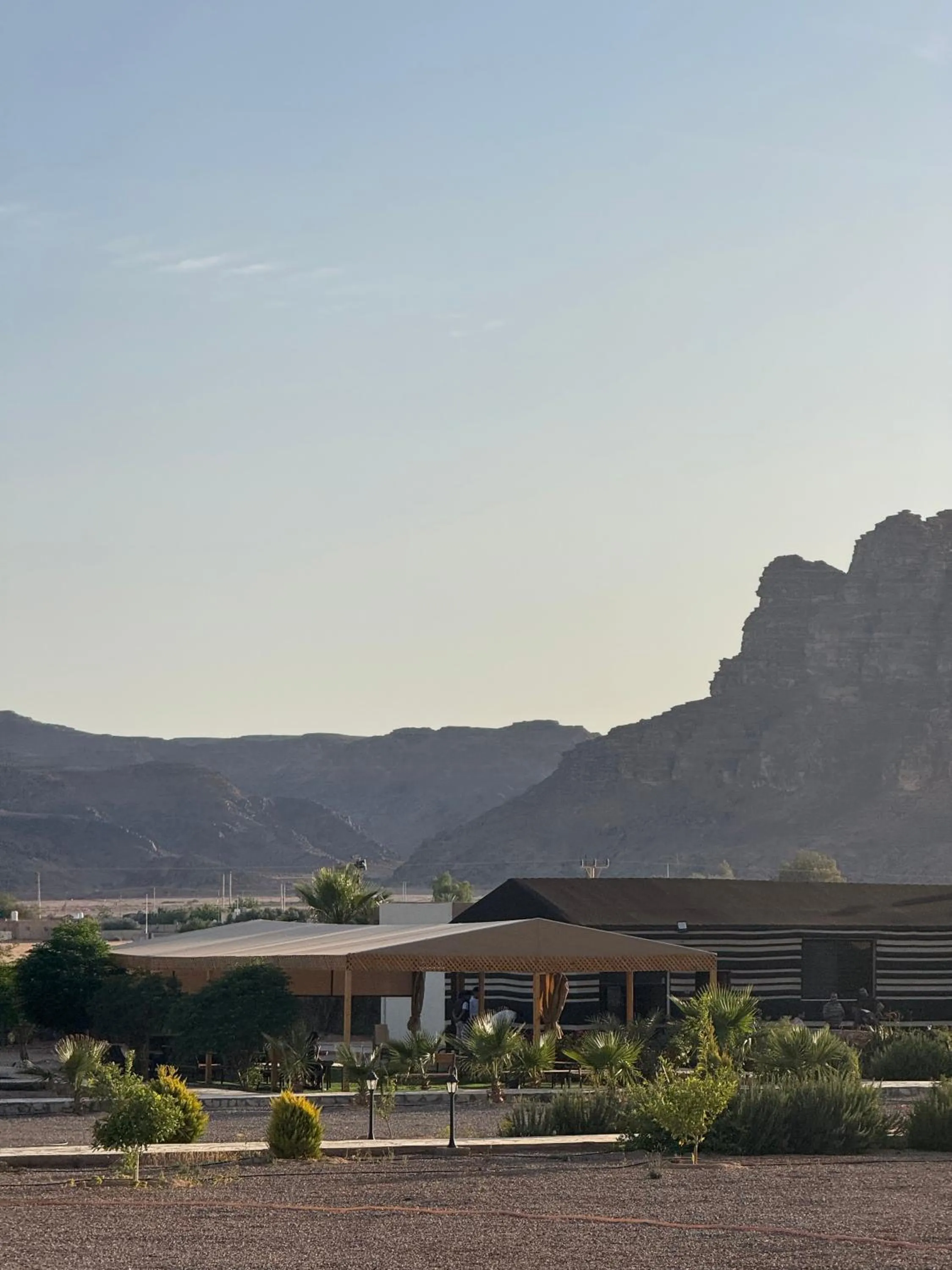 Natural landscape in Jabal Rum Camp