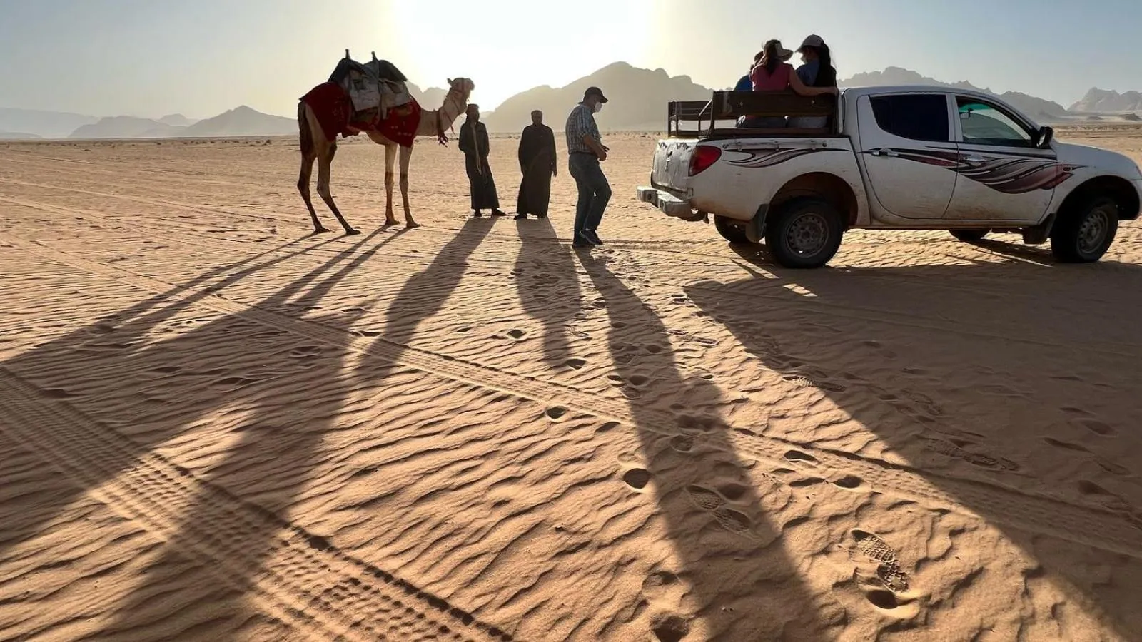 People in Jabal Rum Camp