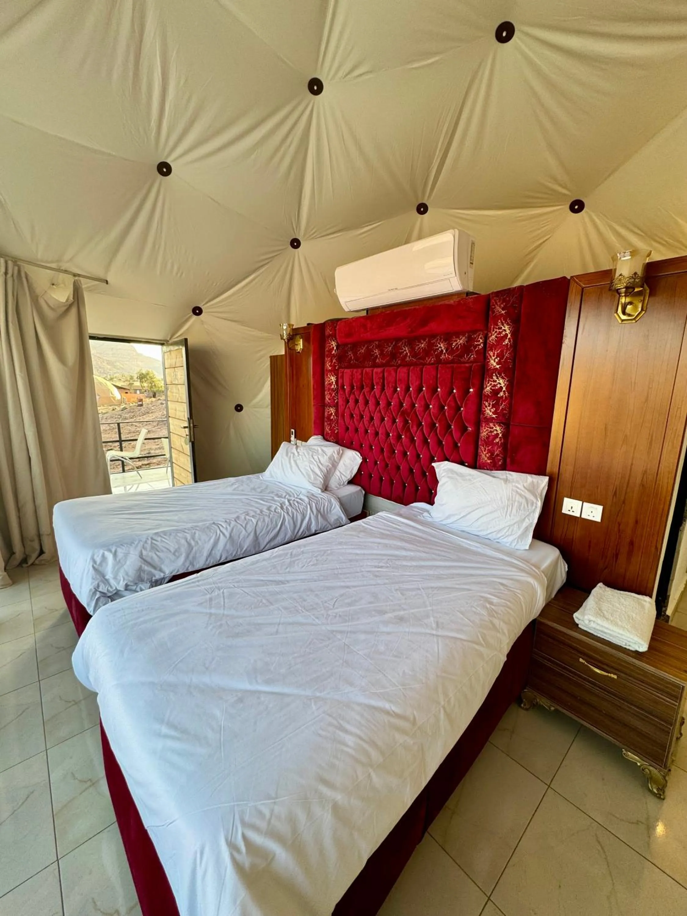 Bed in Jabal Rum Camp