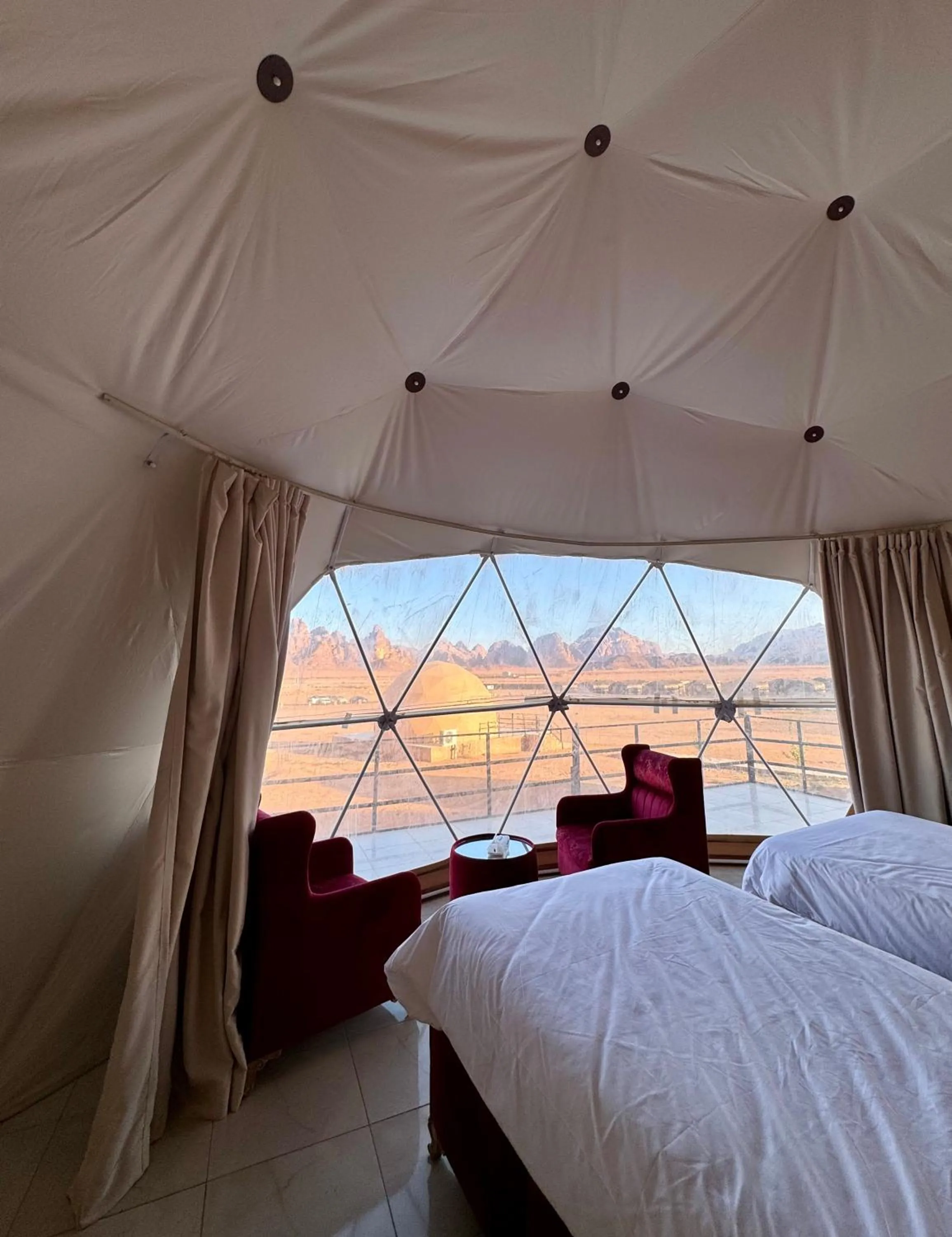 Bed in Jabal Rum Camp