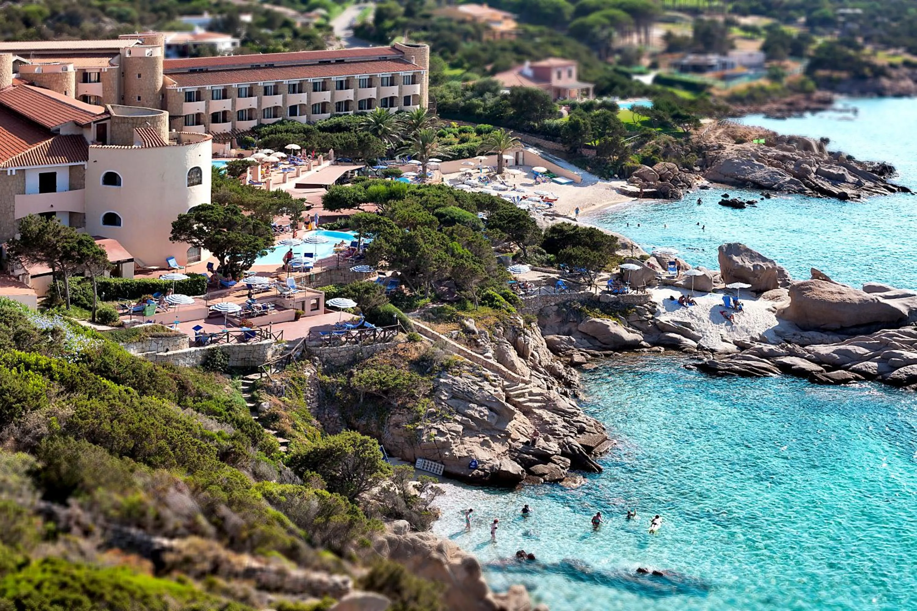 Sea view in Grand Hotel Smeraldo Beach