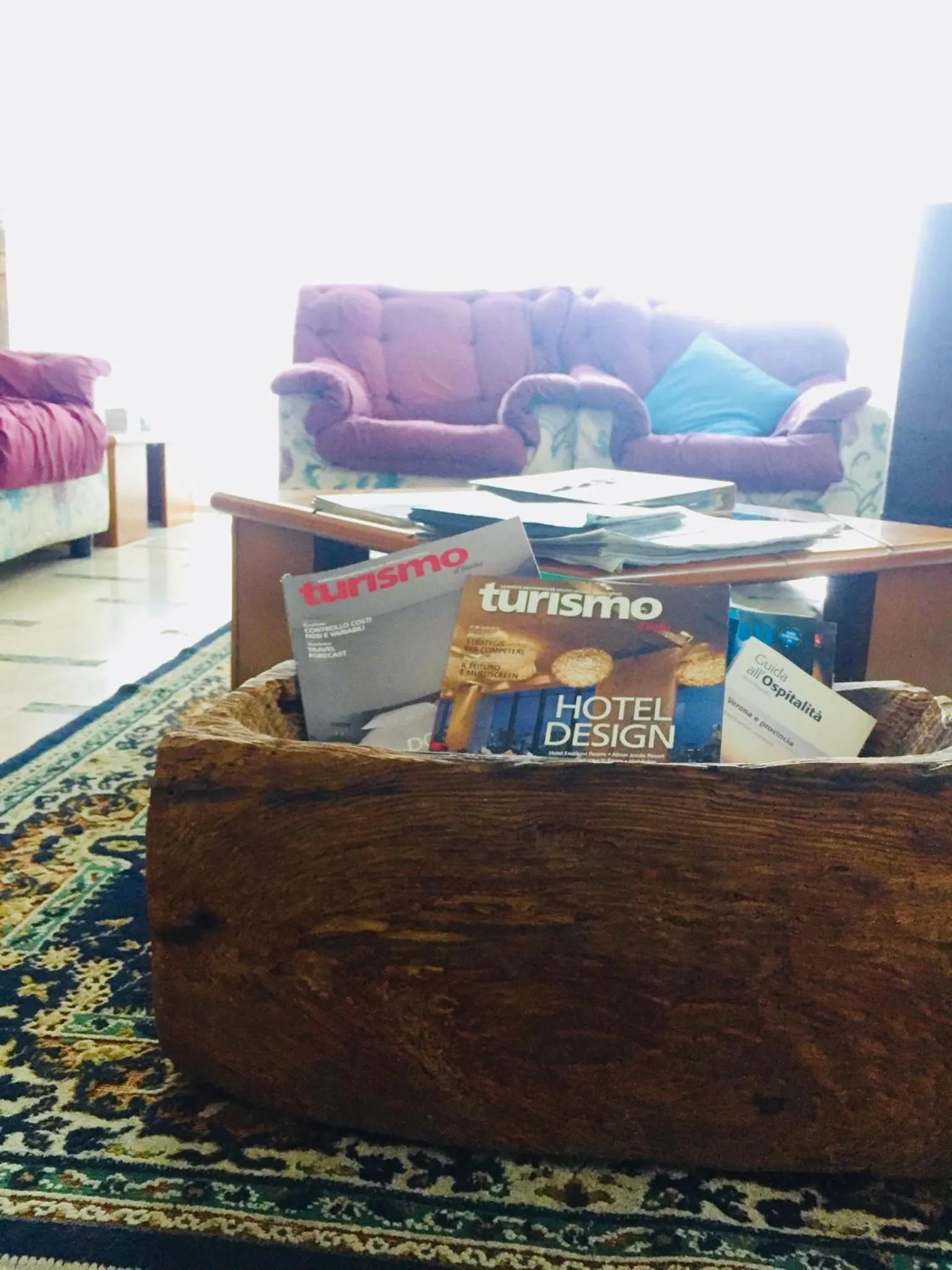 Communal lounge/ TV room in Hotel Primavera