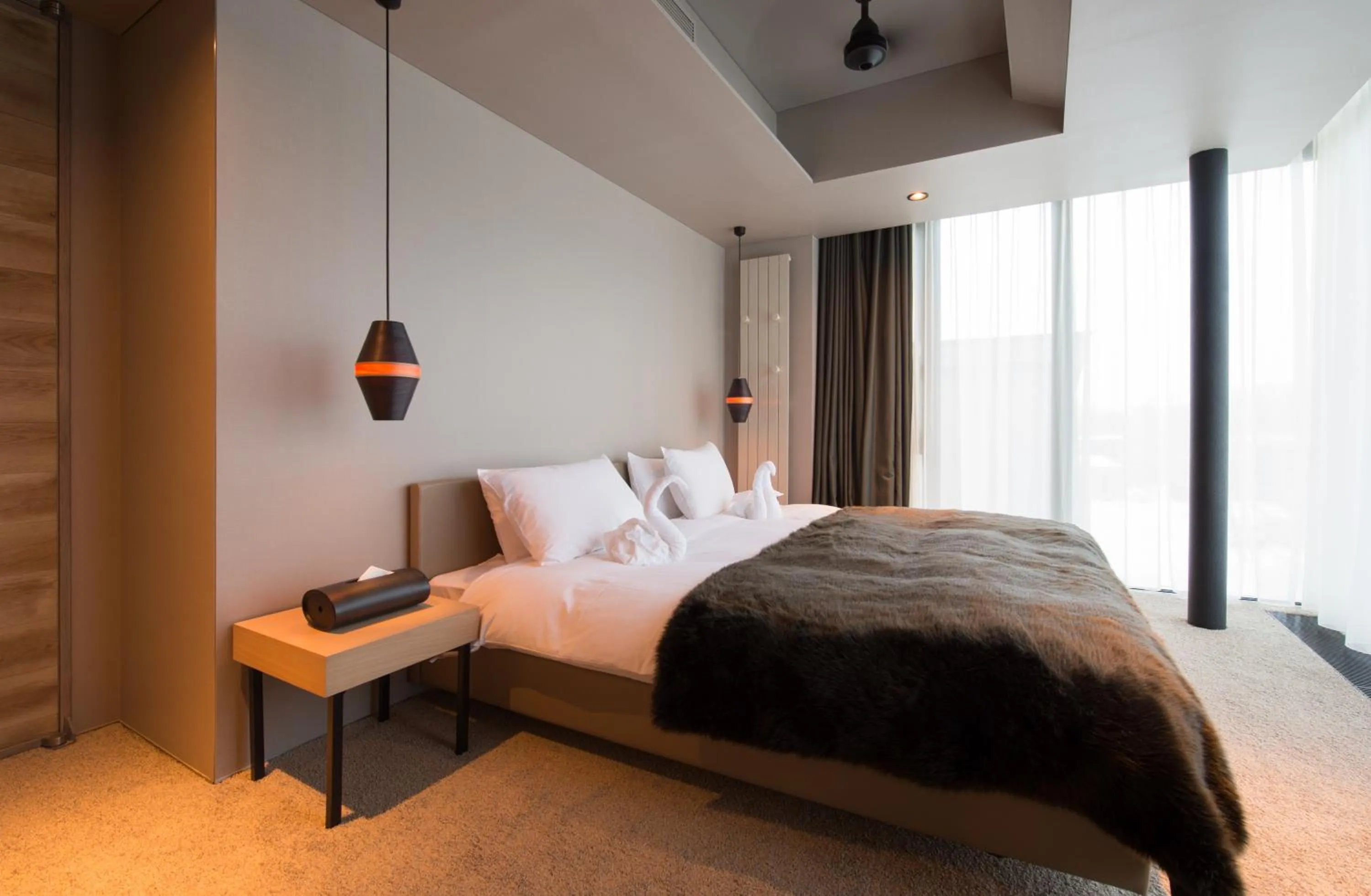 Bedroom, Bed in Aspect Luxury Apartments by H2 Life