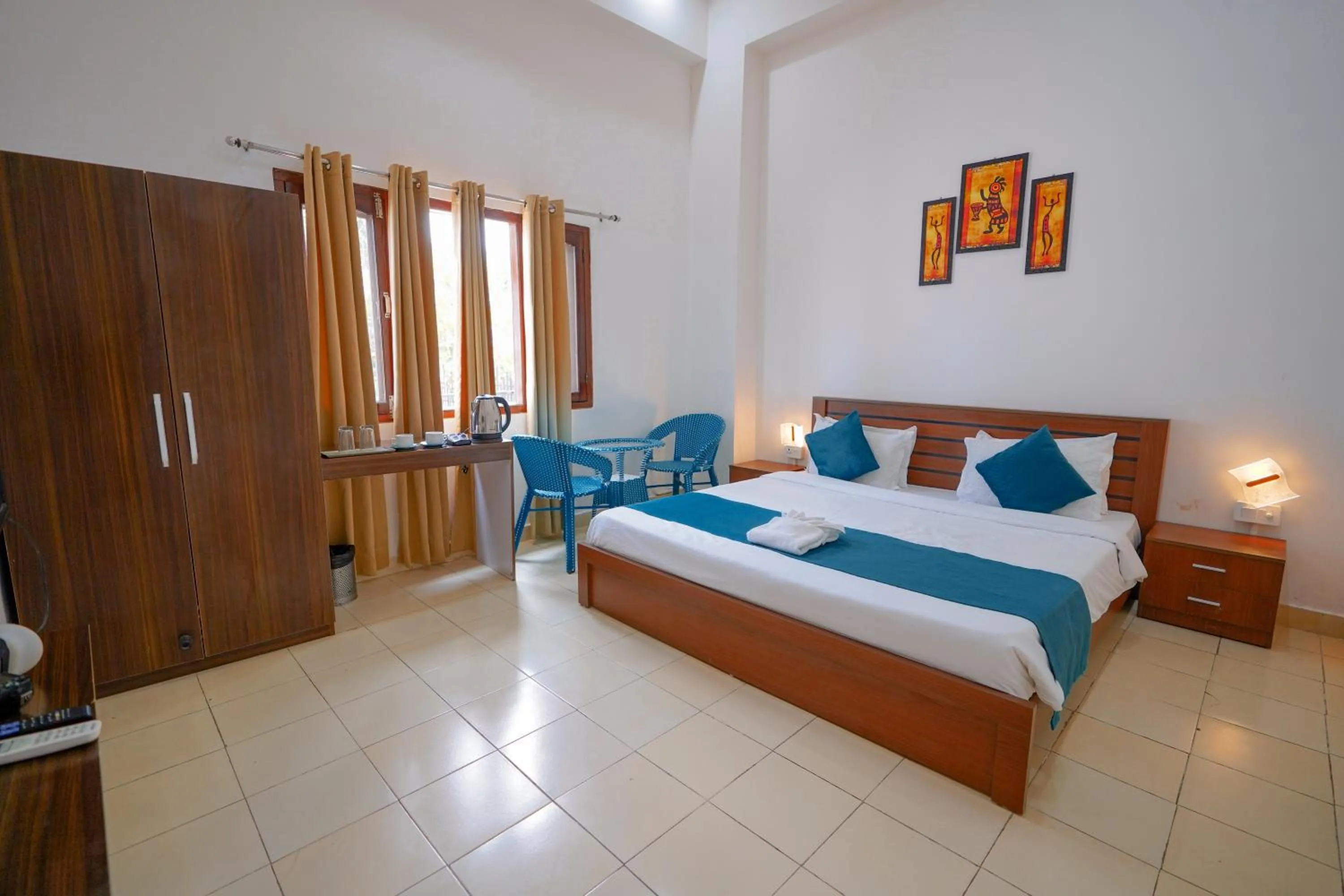 Bed in The Naga Rishikesh