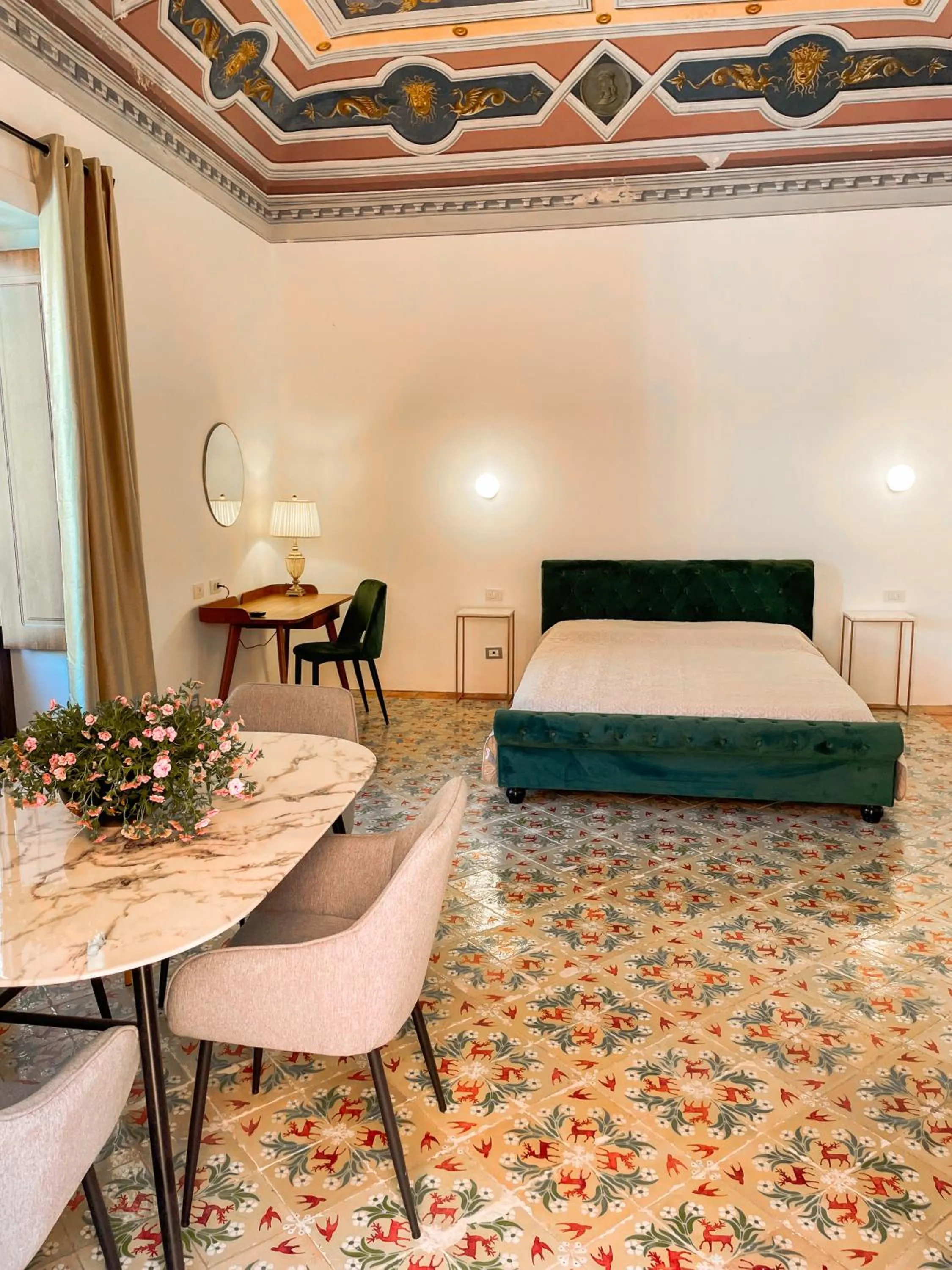 Living room, Bed in B&B Faraglione