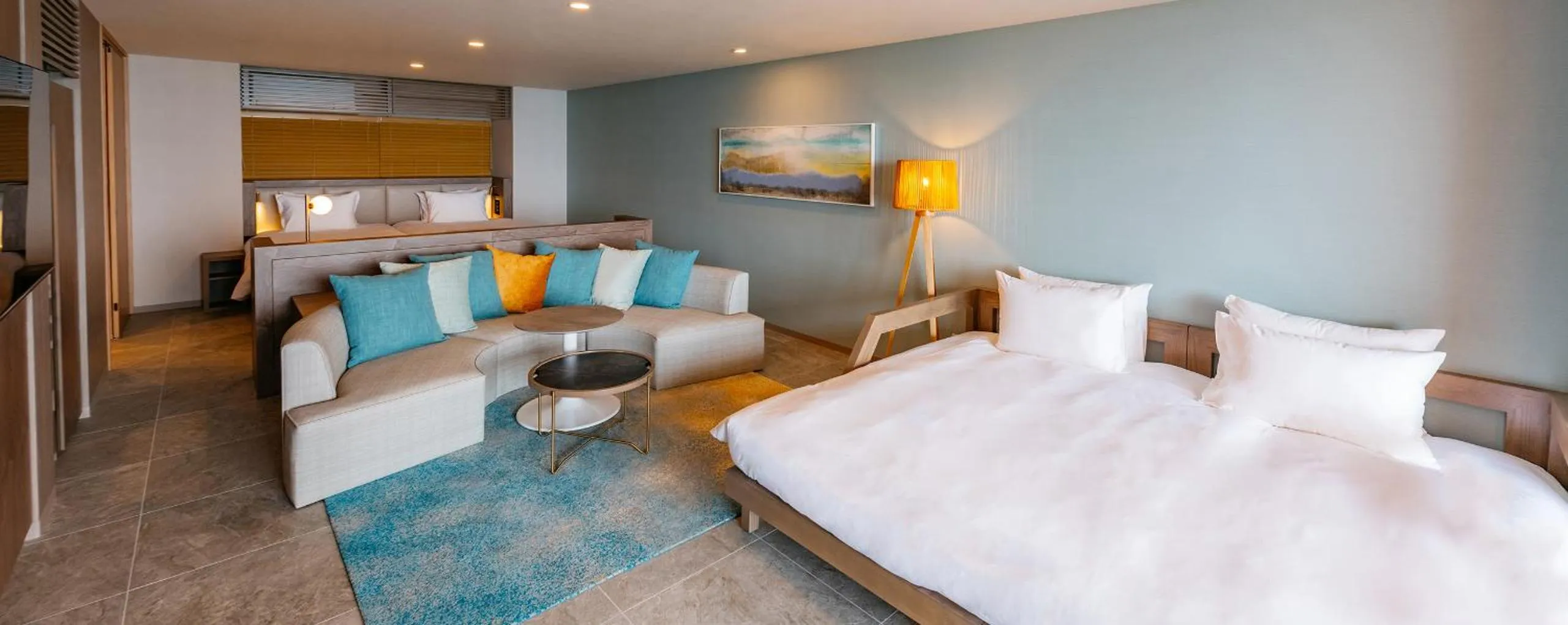 Living room, Bed in AQUASENSE Hotel & Resort