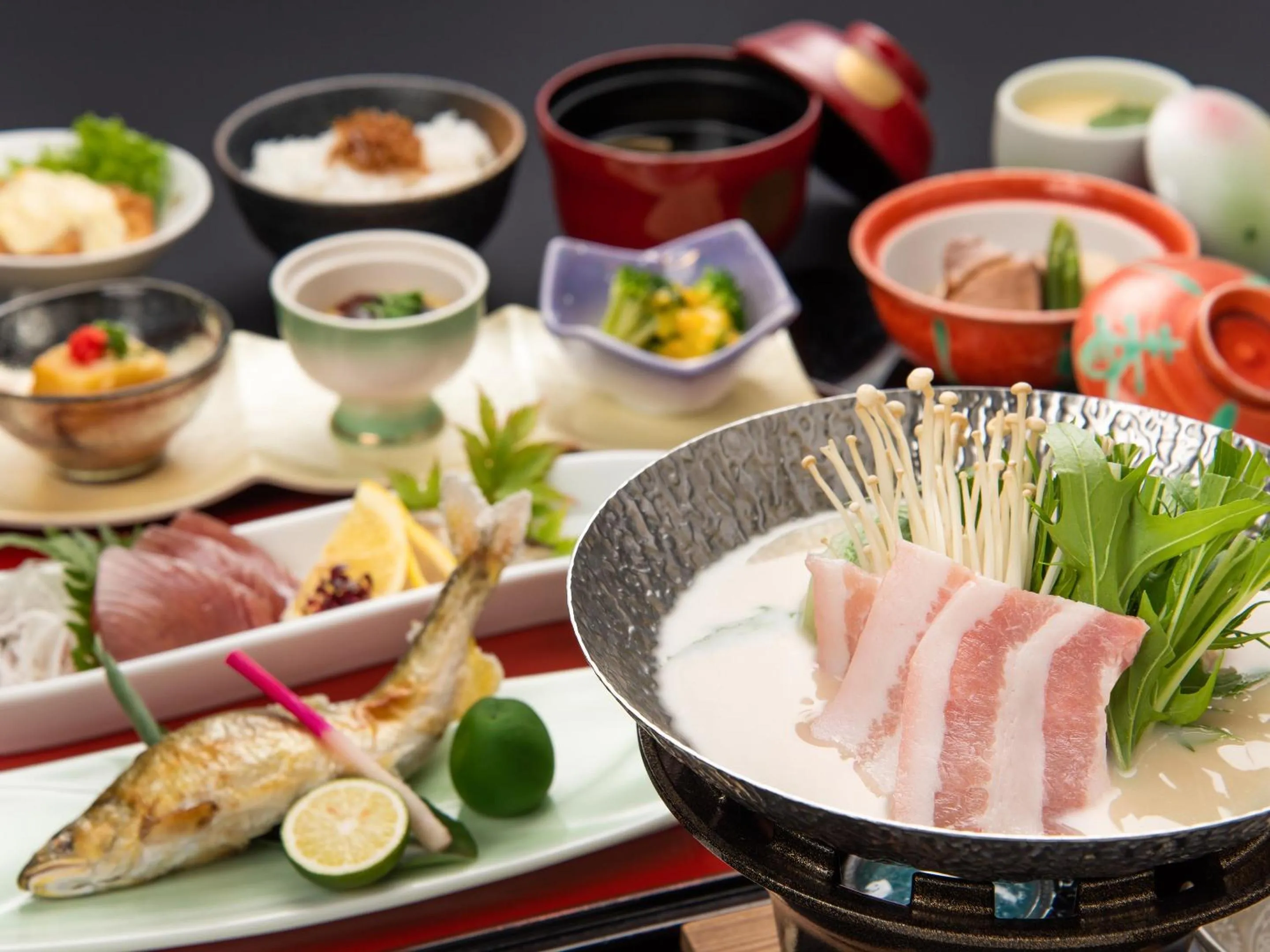 Dinner in Hotel Primrose Saito