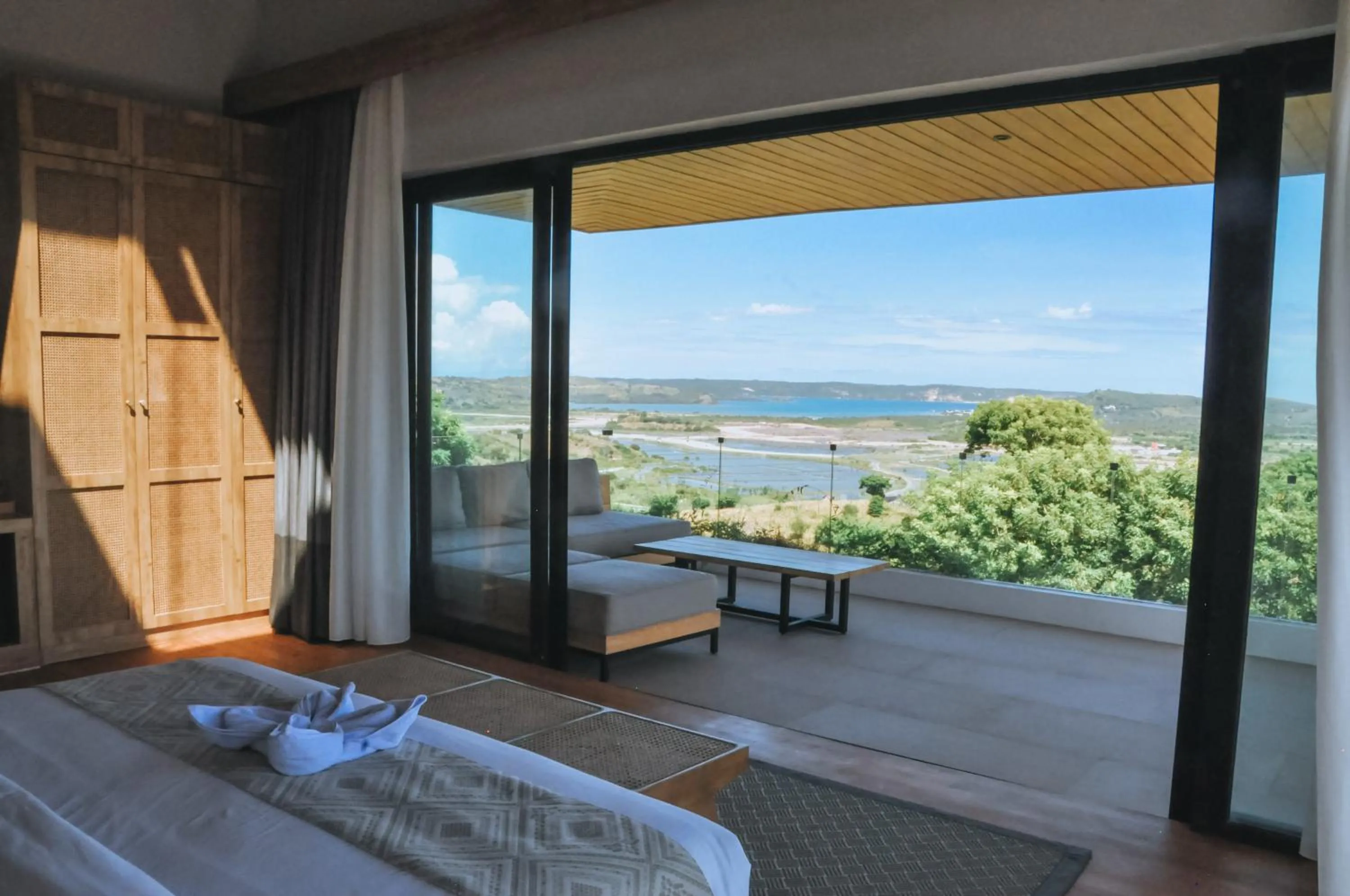 View (from property/room), Bed in Truntum Boutique Mandalika