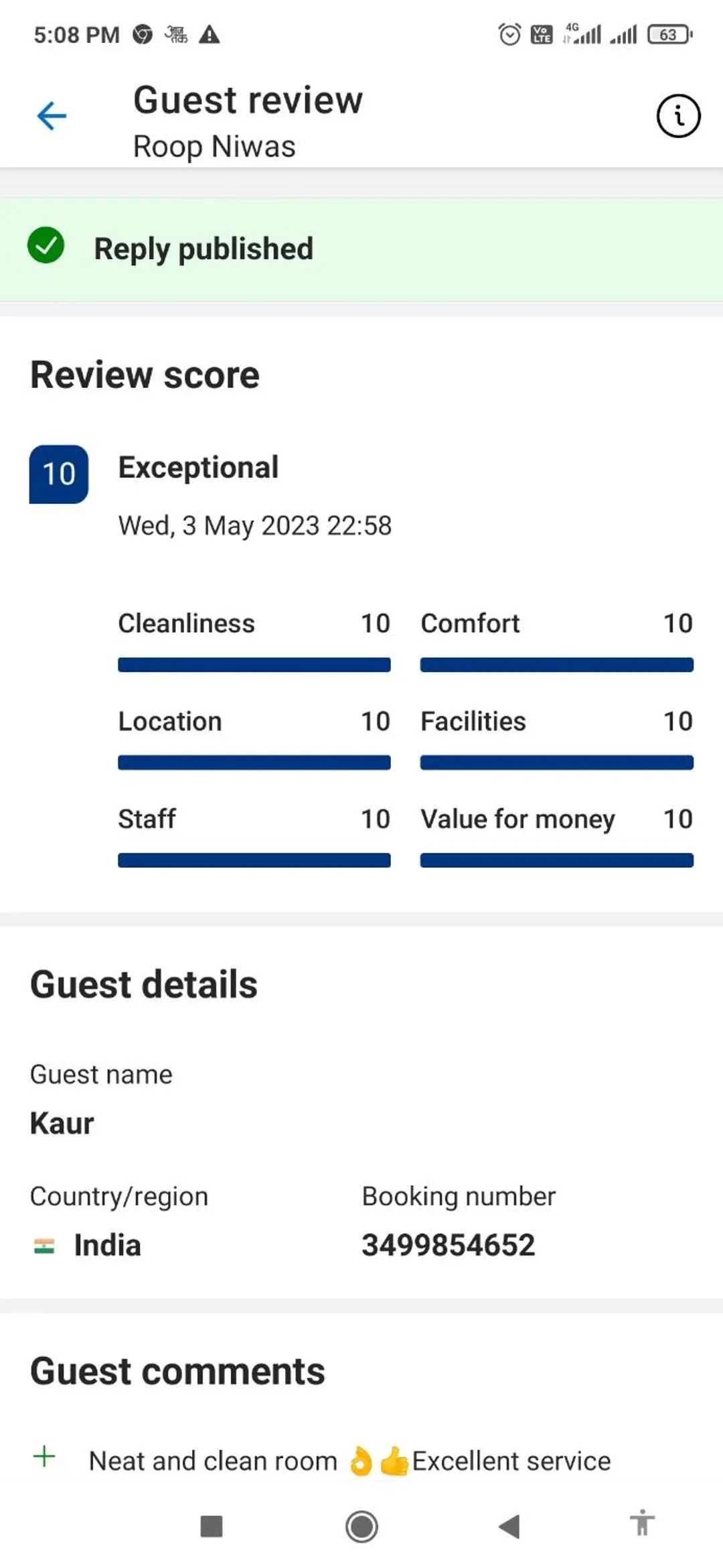 Text overlay in Roop Niwas