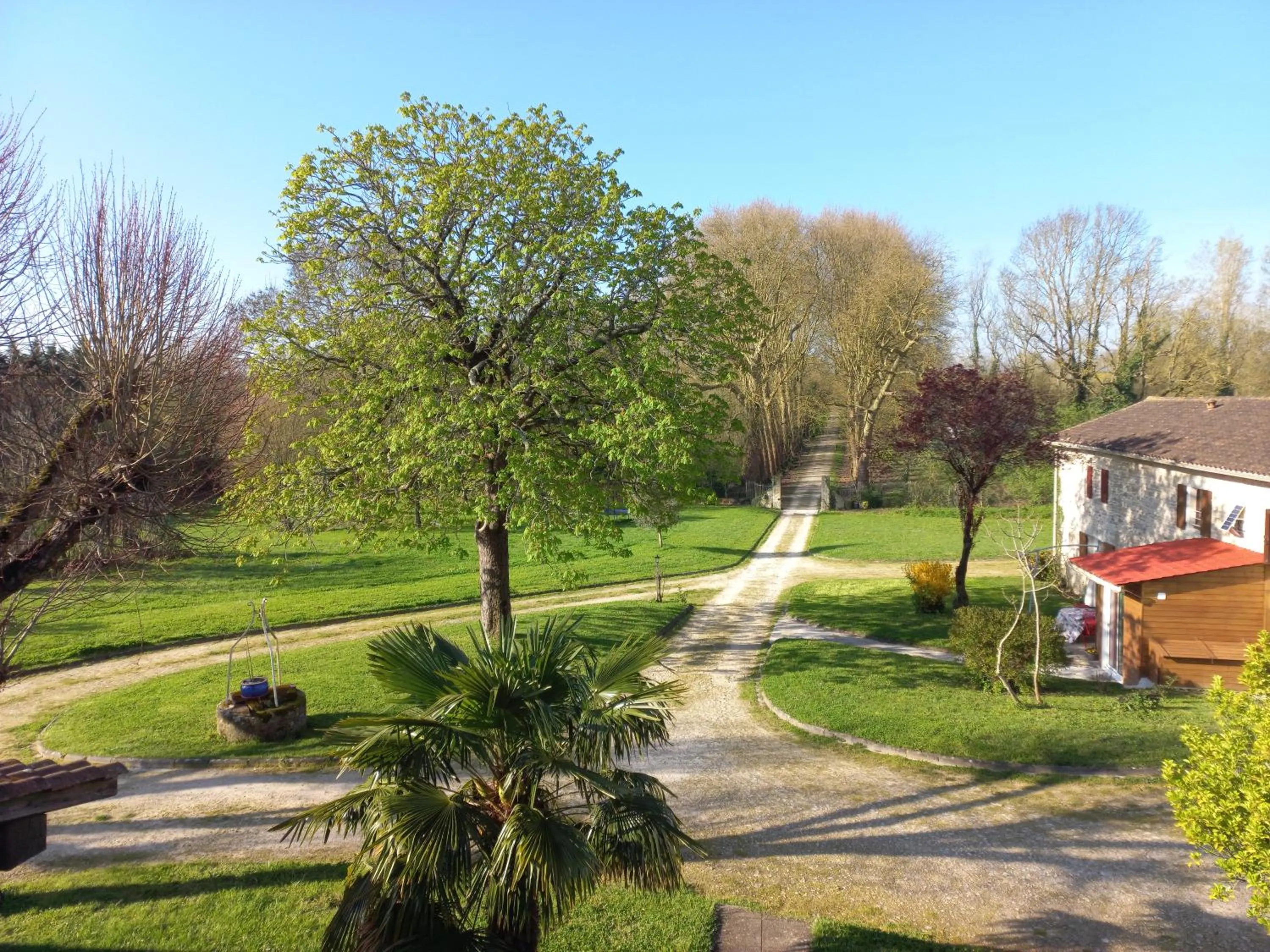 Garden view in Domaine de Fontsauzine - gîtes et chambre d'hôtes