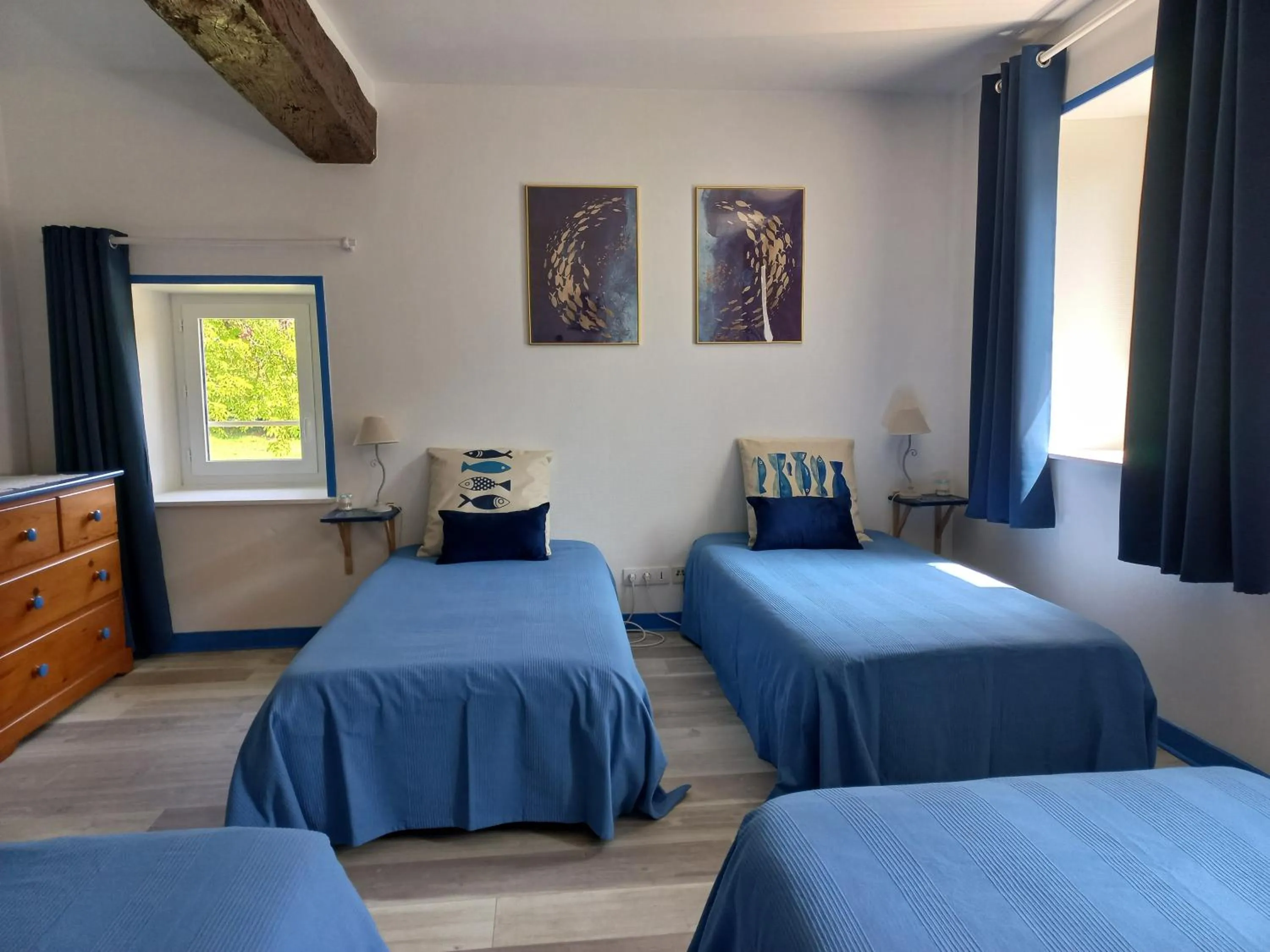 Bedroom in Domaine de Fontsauzine - gîtes et chambre d'hôtes