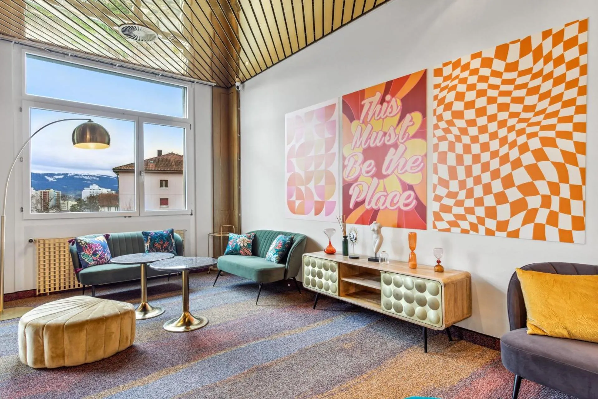 Lobby or reception in becozy Au Parc Retro Edition Self-Check-In Rooms & Studios Fribourg