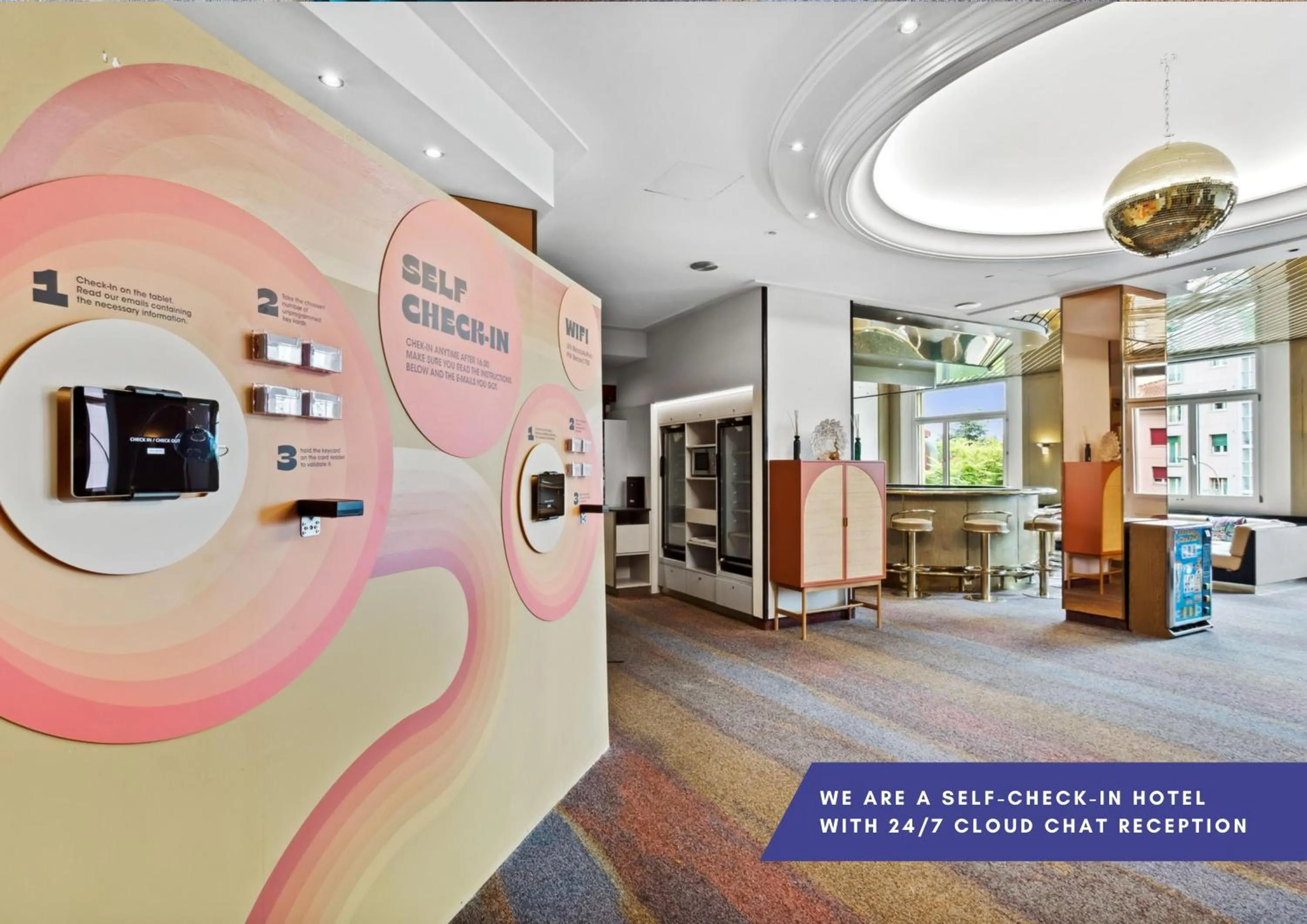 Living room in becozy Au Parc Retro Edition Self-Check-In Rooms & Studios Fribourg