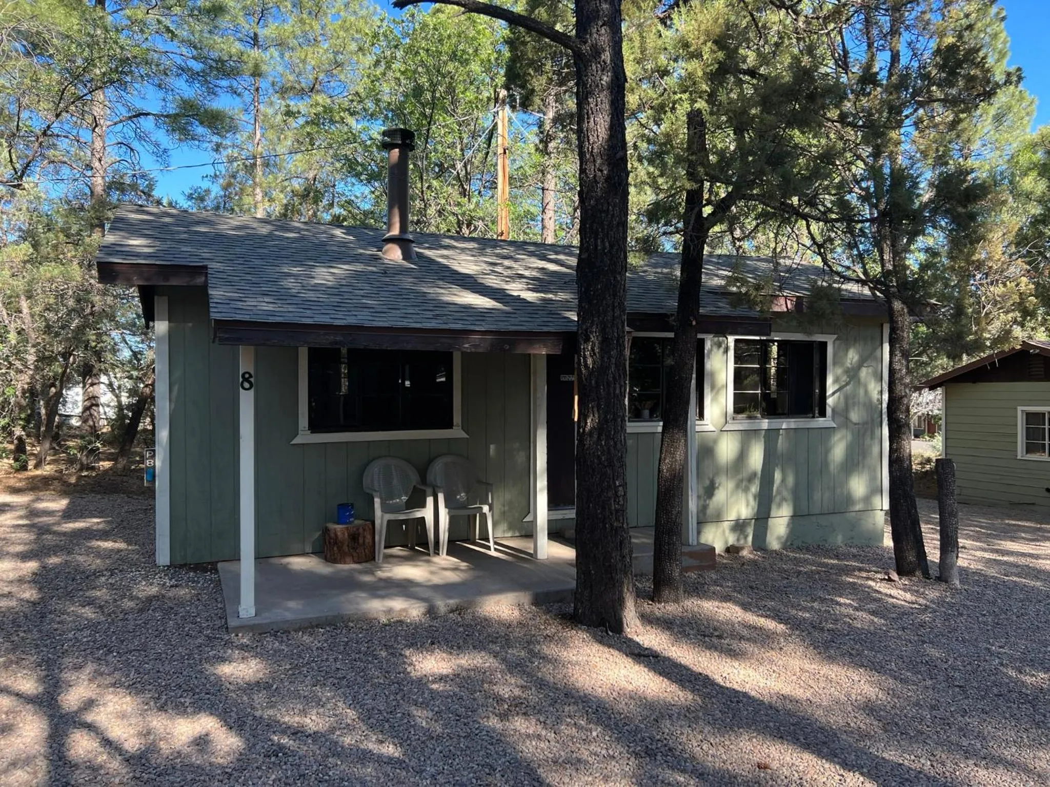Patio in Hidden Rest Cabins and Resort