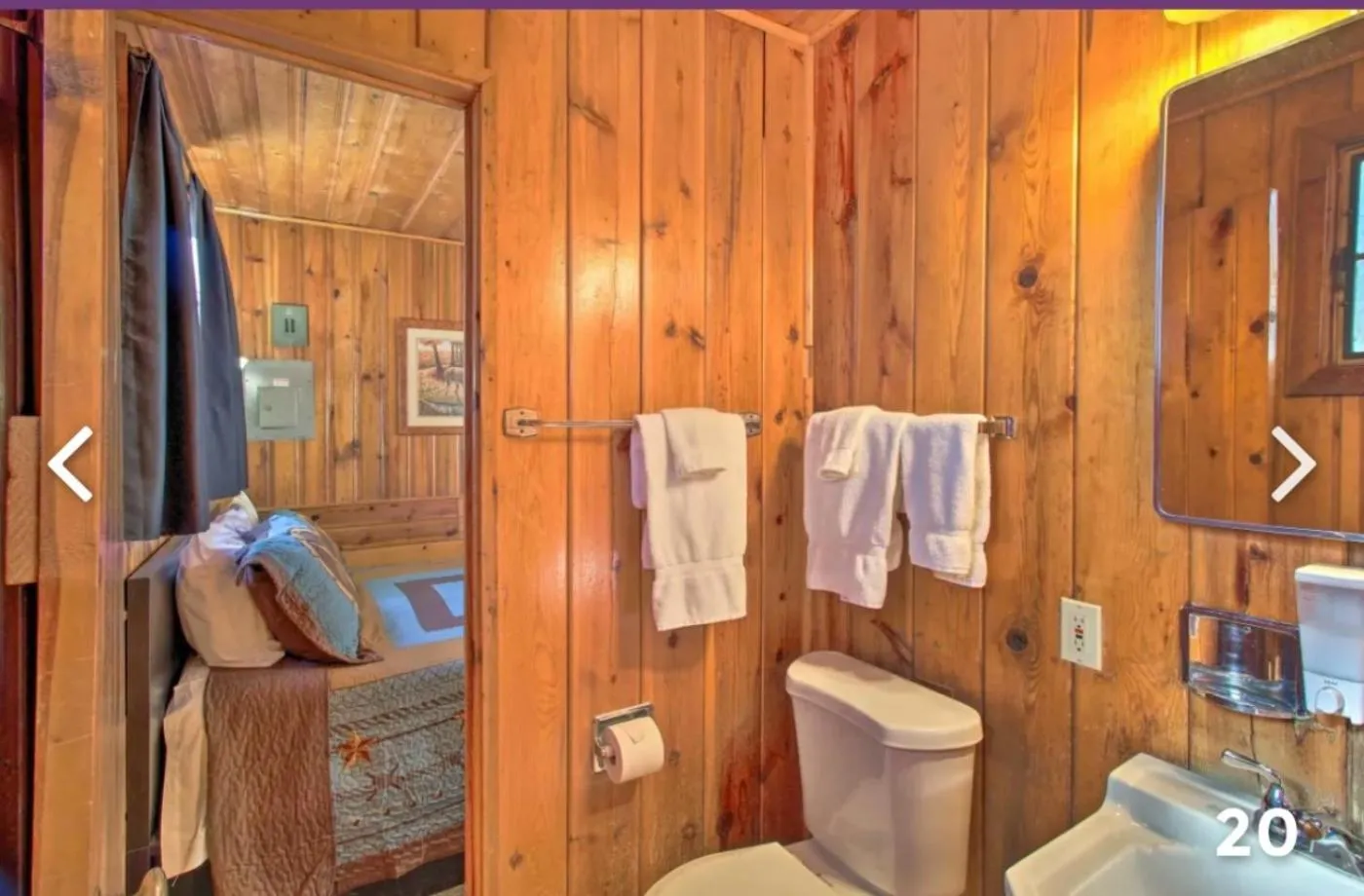 Toilet in Hidden Rest Cabins and Resort