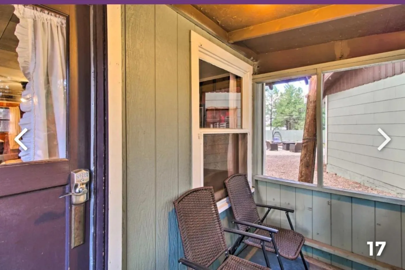 Patio in Hidden Rest Cabins and Resort
