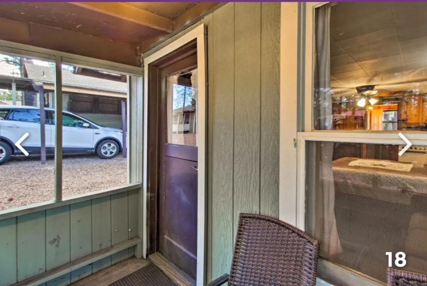 Patio in Hidden Rest Cabins and Resort
