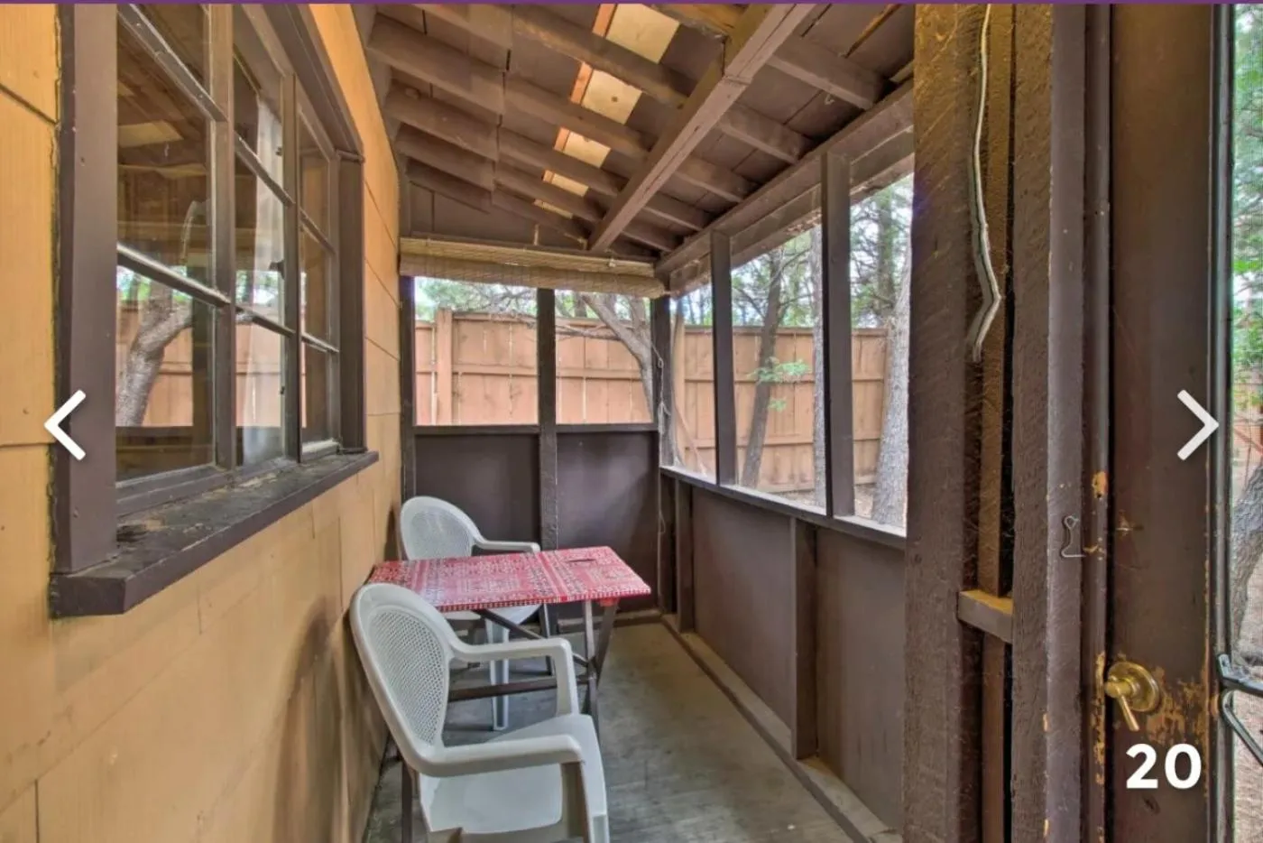 Patio in Hidden Rest Cabins and Resort