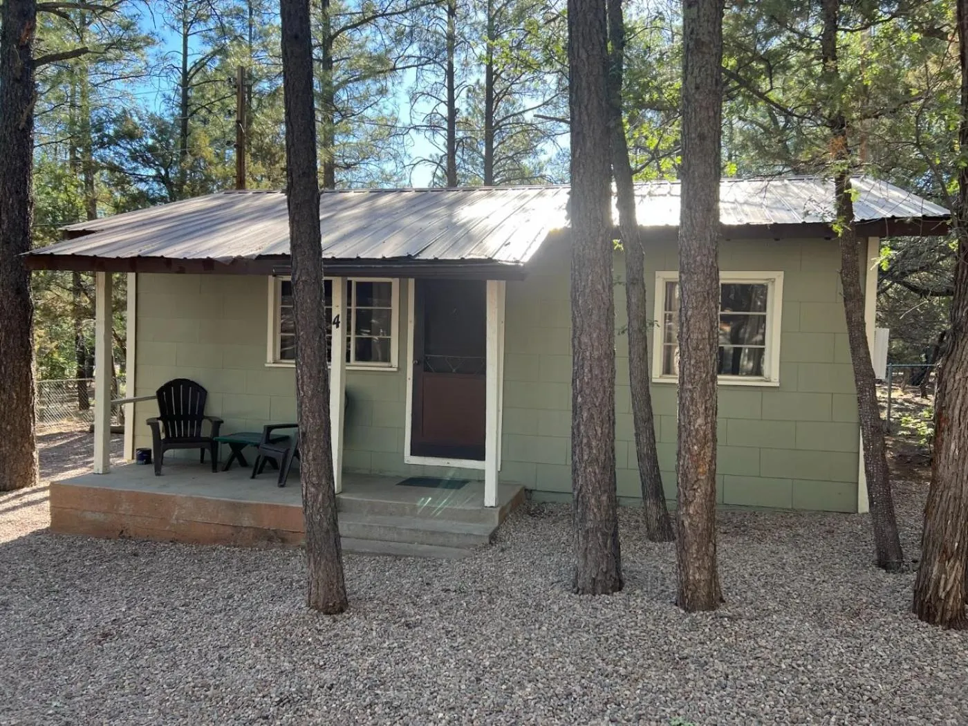 Patio in Hidden Rest Cabins and Resort