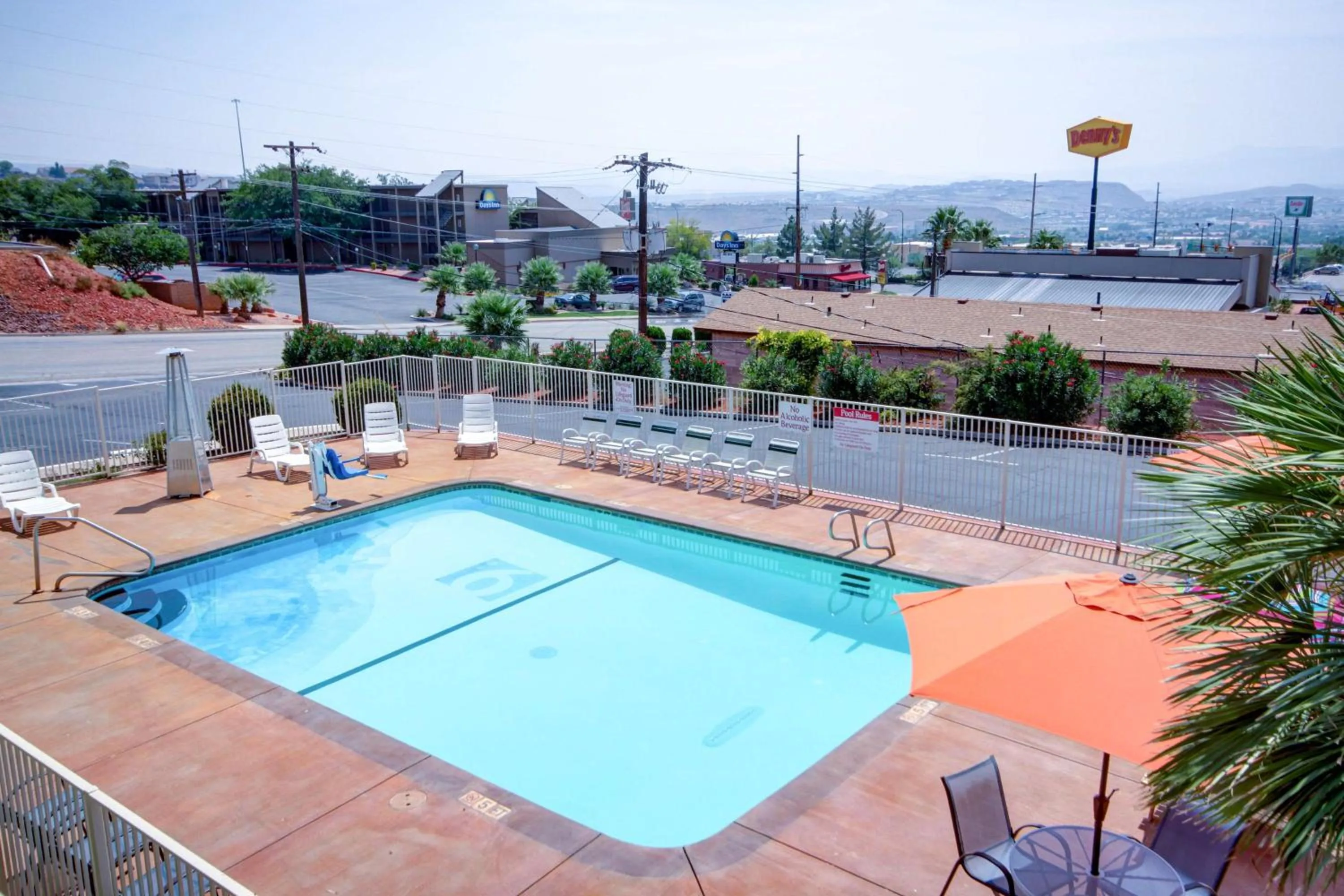 Pool view in Motel 6 Saint George, UT