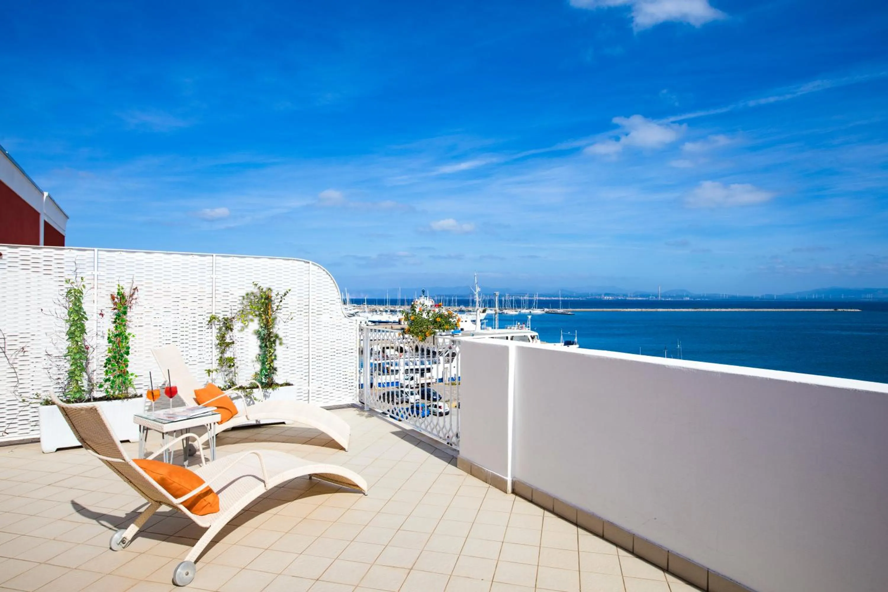 Balcony/Terrace in Lu' Hotel Riviera - Carloforte
