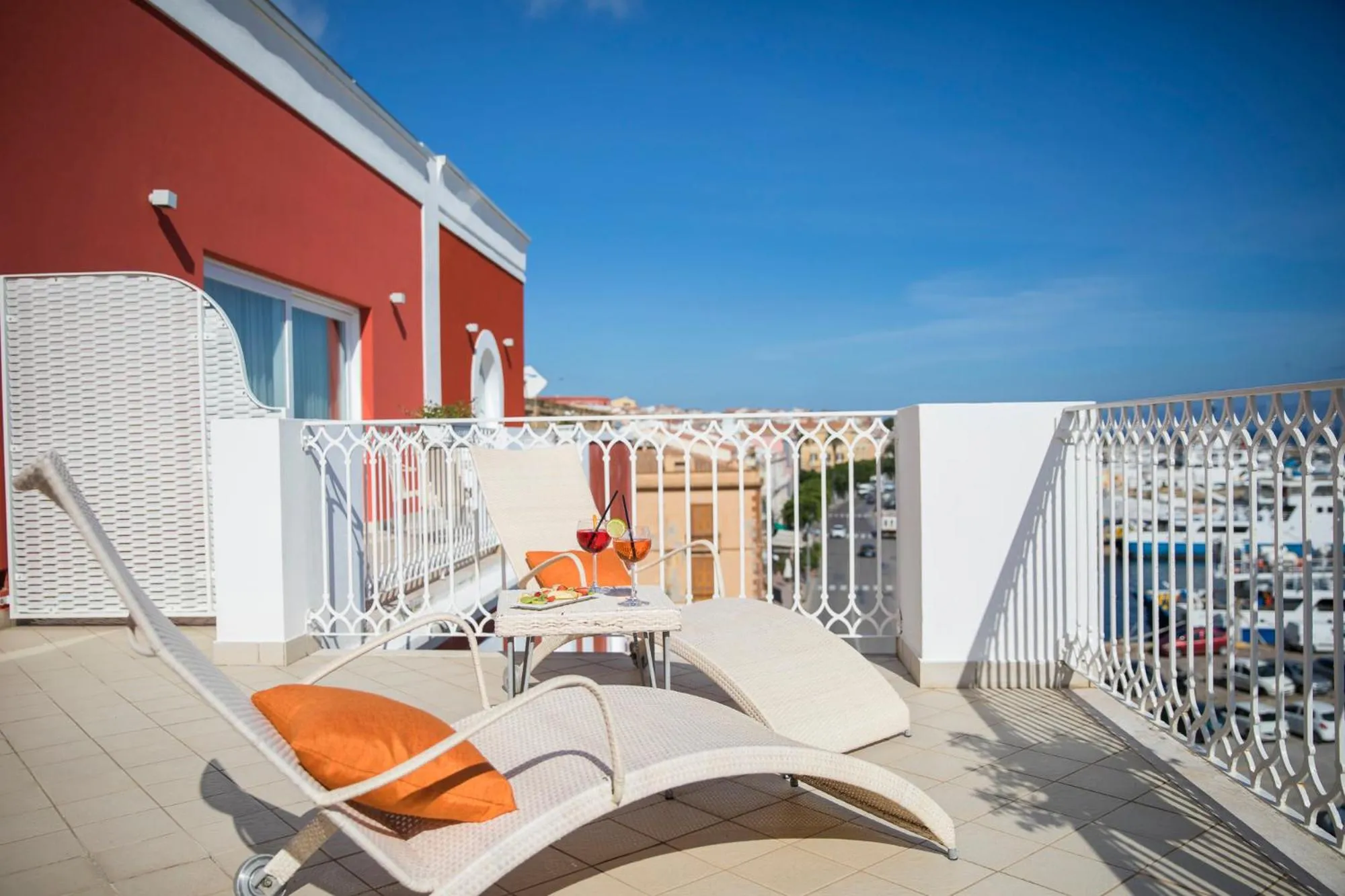 Balcony/Terrace in Lu' Hotel Riviera - Carloforte