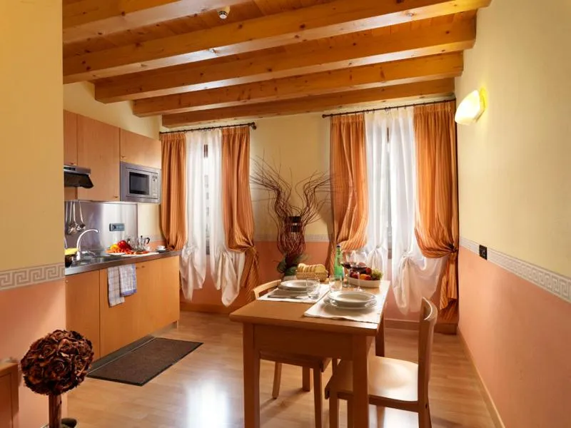 Kitchen or kitchenette in Hotel & Residence Roma