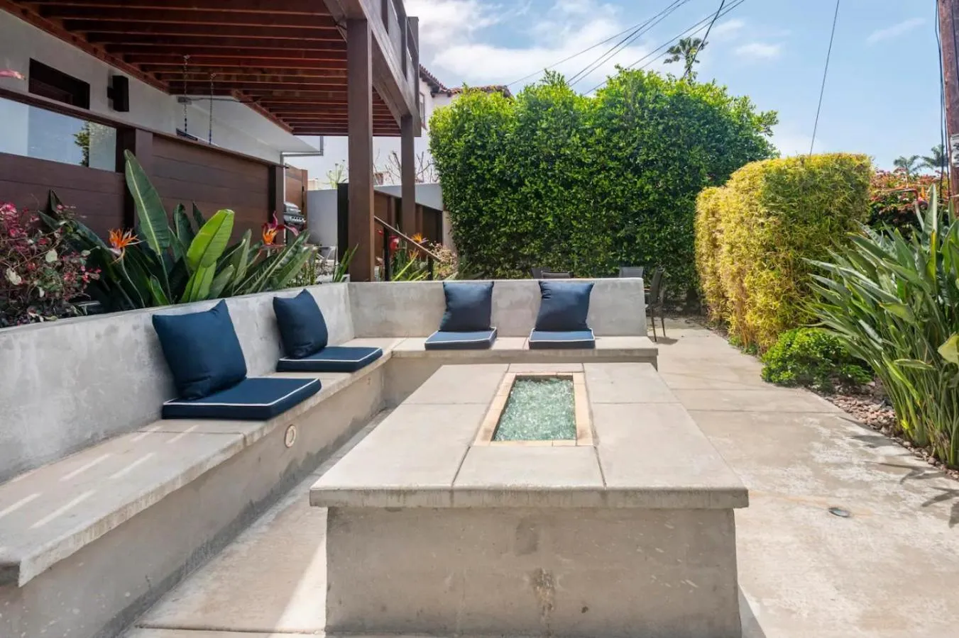 Patio in Contemporary Ocean Sunset Views with Firepit Pt Loma close to PLNU