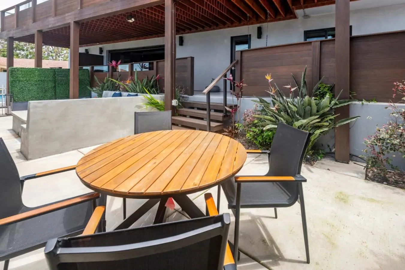 Patio in Contemporary Ocean Sunset Views with Firepit Pt Loma close to PLNU