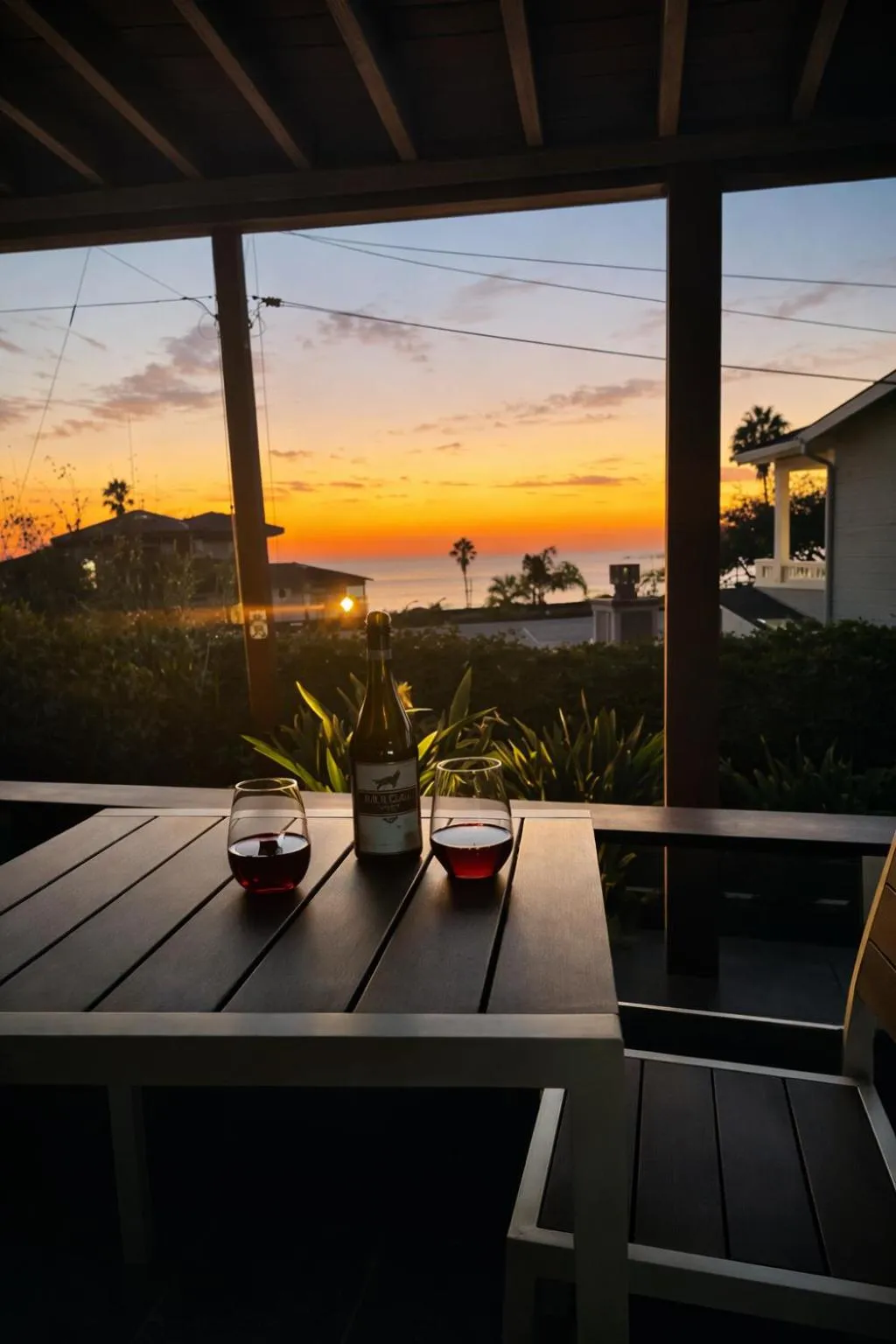 Patio in Contemporary Ocean Sunset Views with Firepit Pt Loma close to PLNU
