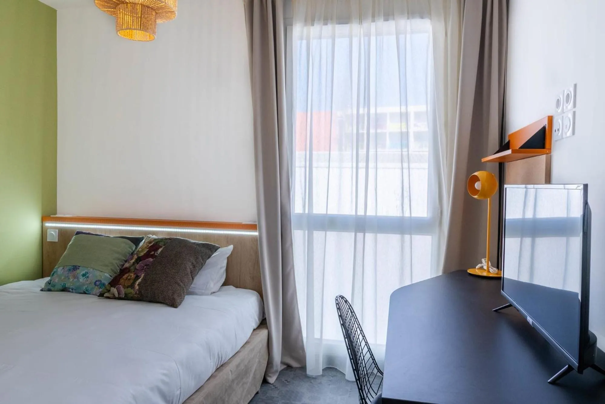 Bedroom, Bed in Kabane Montpellier