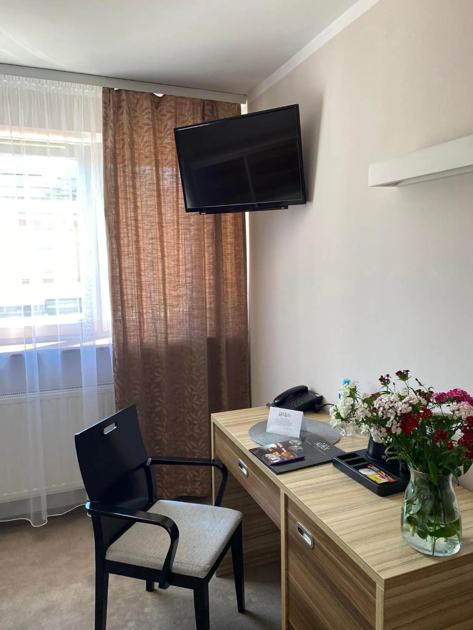 Communal lounge/ TV room in Hotel Alpex