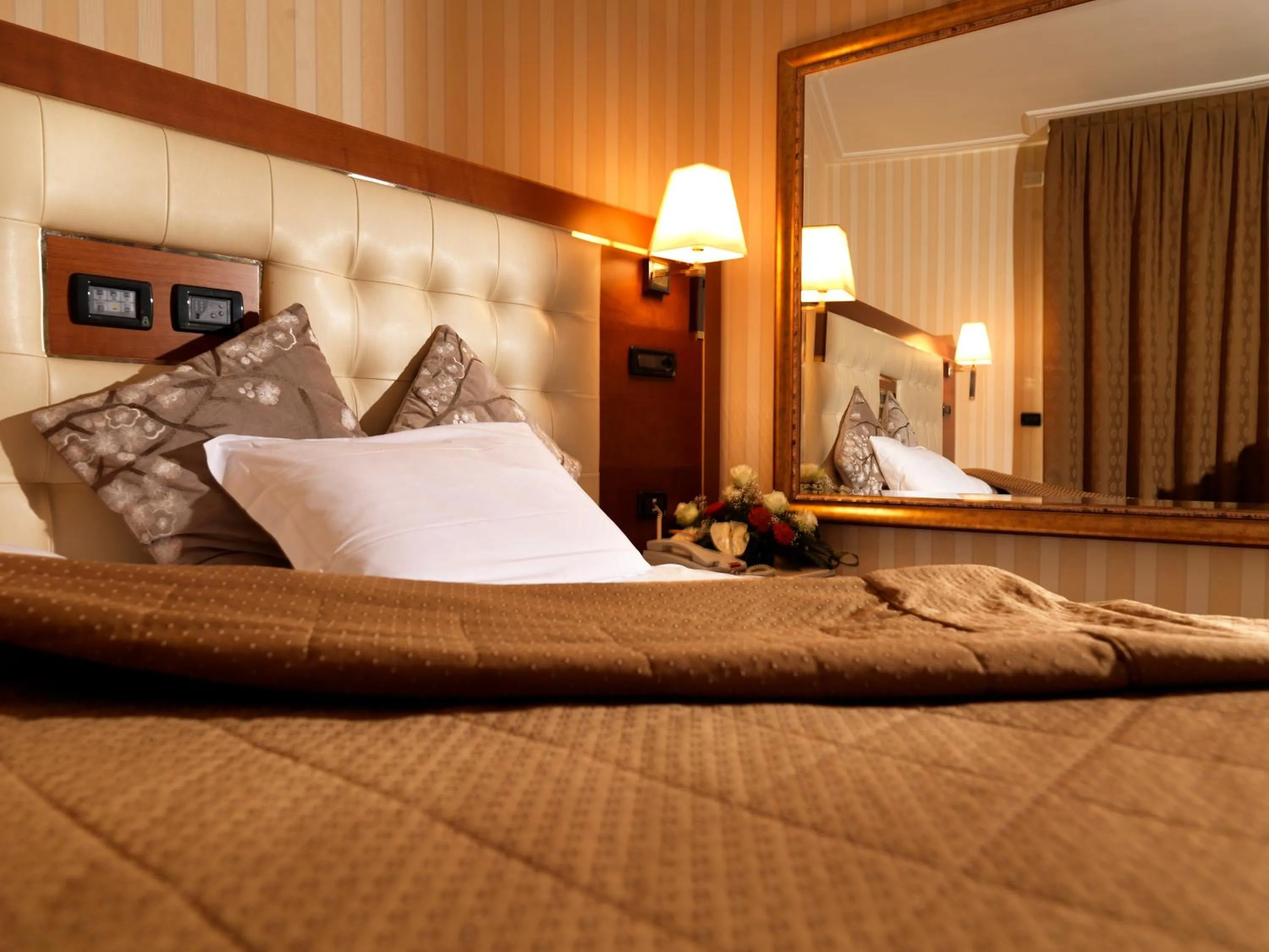 Bed in Hotel Ariston