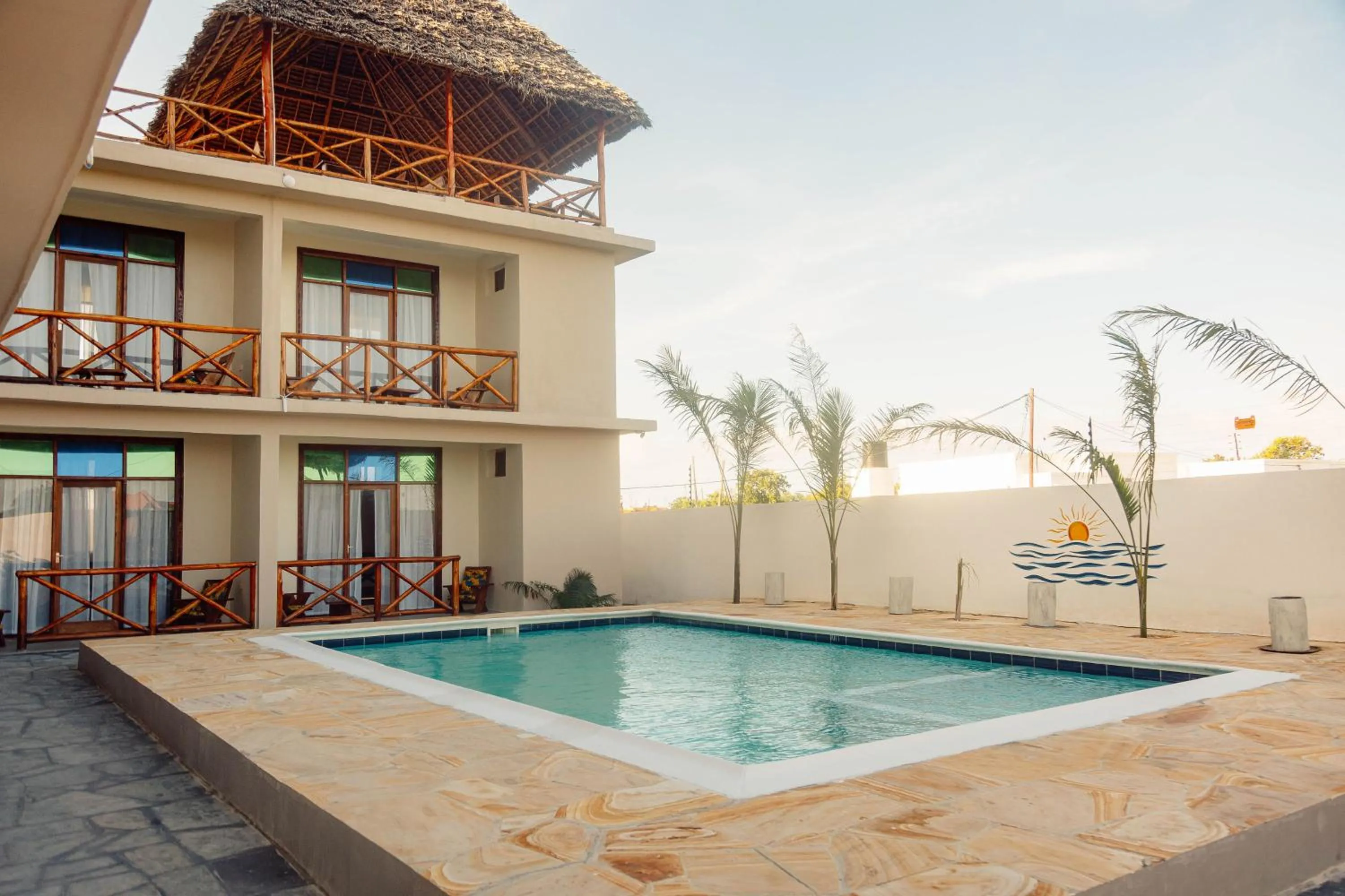 Swimming pool in Ocean Breeze Hotel