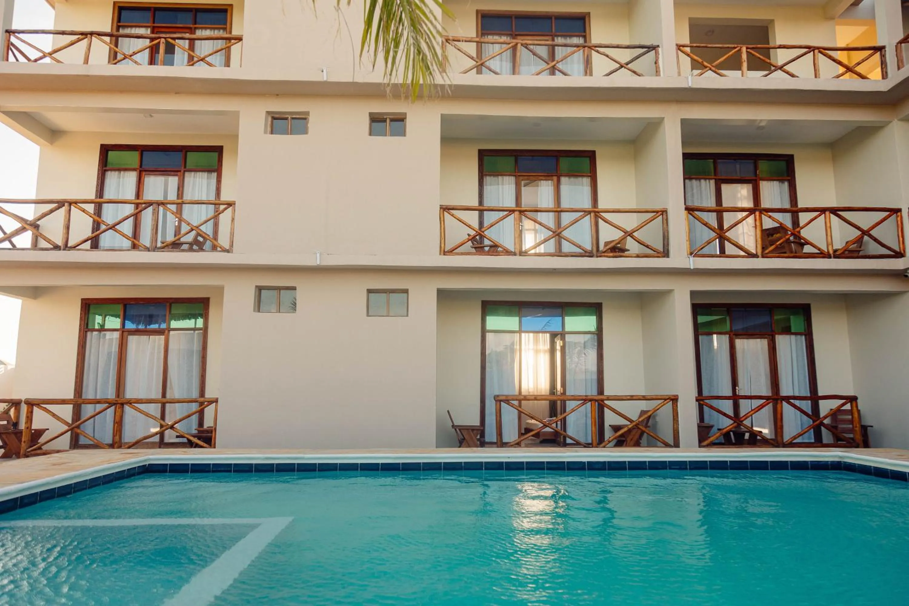Swimming pool in Ocean Breeze Hotel
