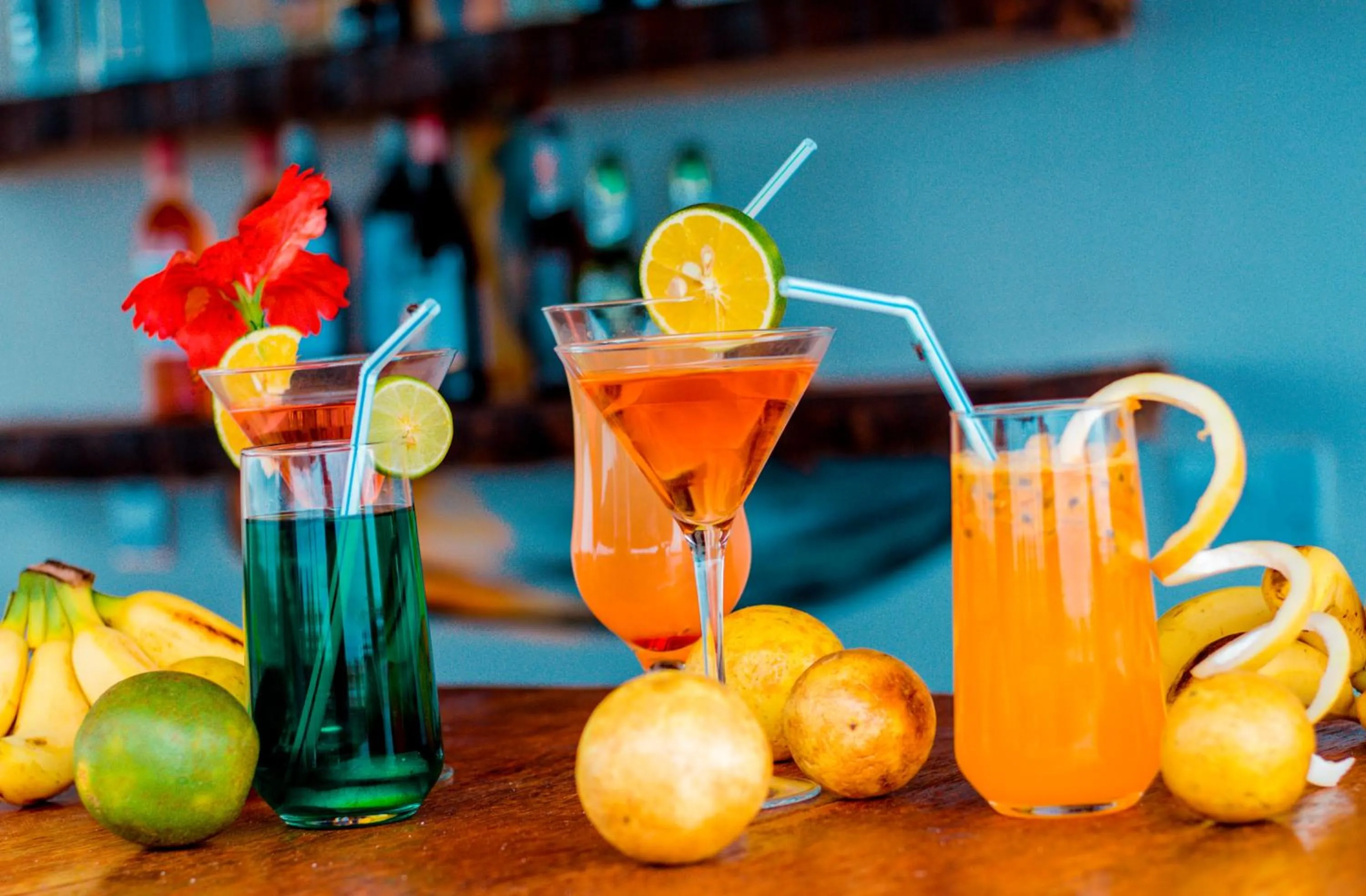 Drinks in Ocean Breeze Hotel